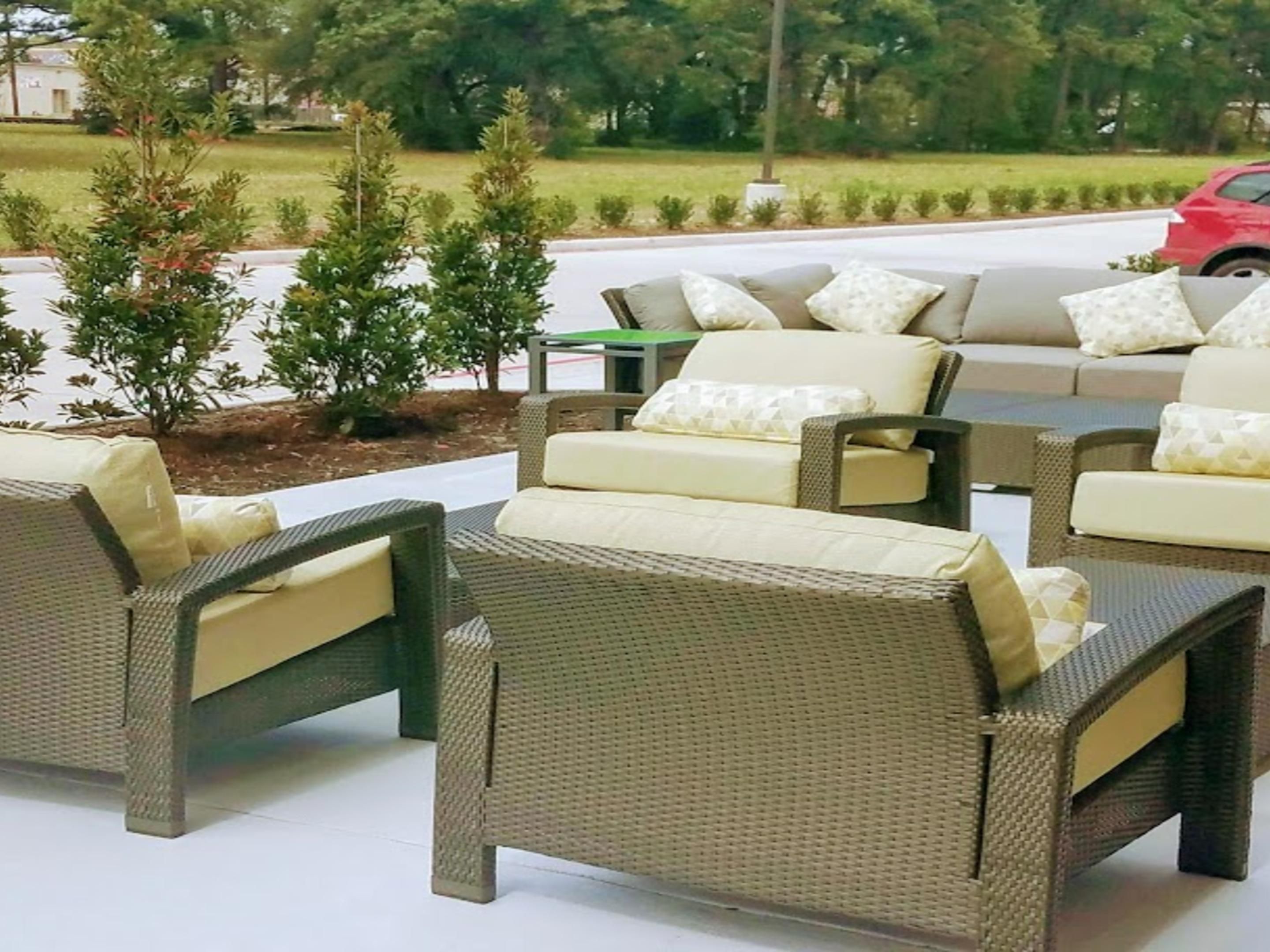 Enjoy the fresh air on our outside terrace