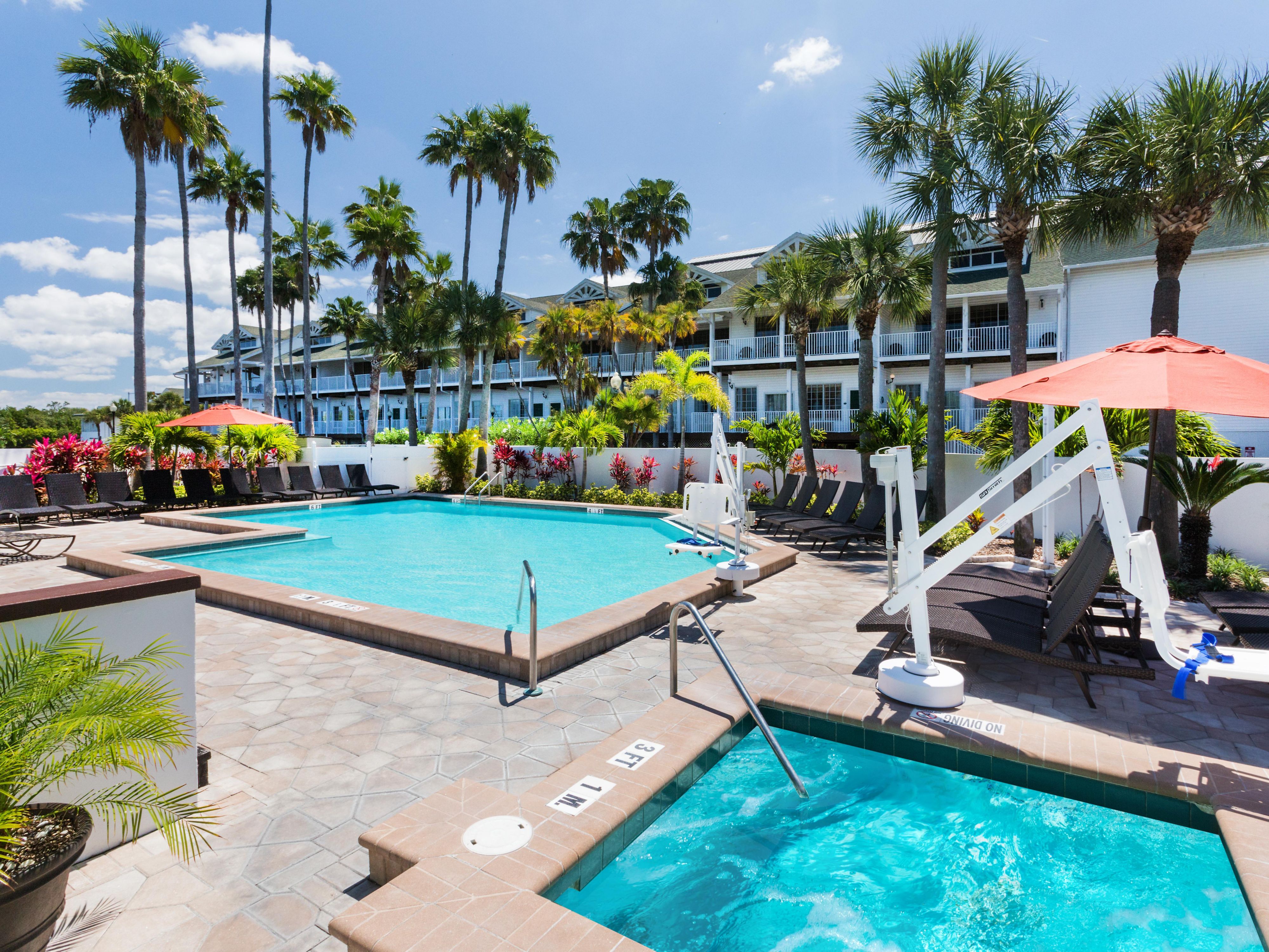 Adventure begins with effortless beachfront access, thrilling entertainment, and stunning views of the Intracoastal Waterway. Soak in the sun by our outdoor pool, recharge in our Fitness Center, and enjoy a round of mini golf or a day of water park fun. We offer amenities to help you relax, recharge, and make every moment count!