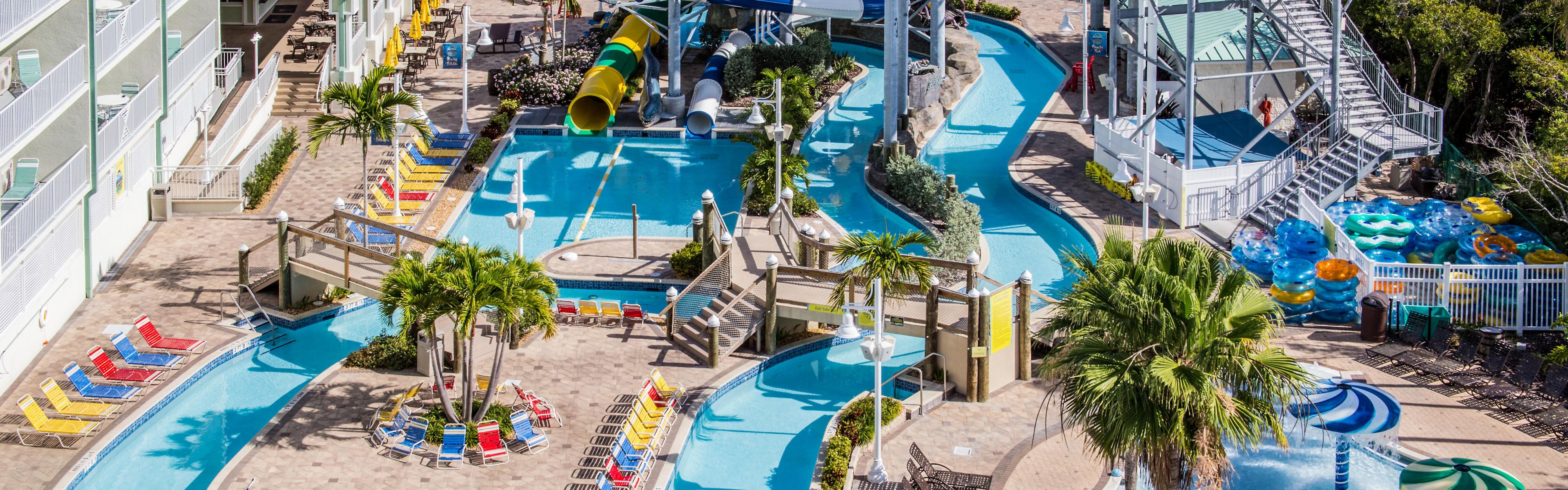 Guests enjoy discount prices to Splash Harbour Water Park.  