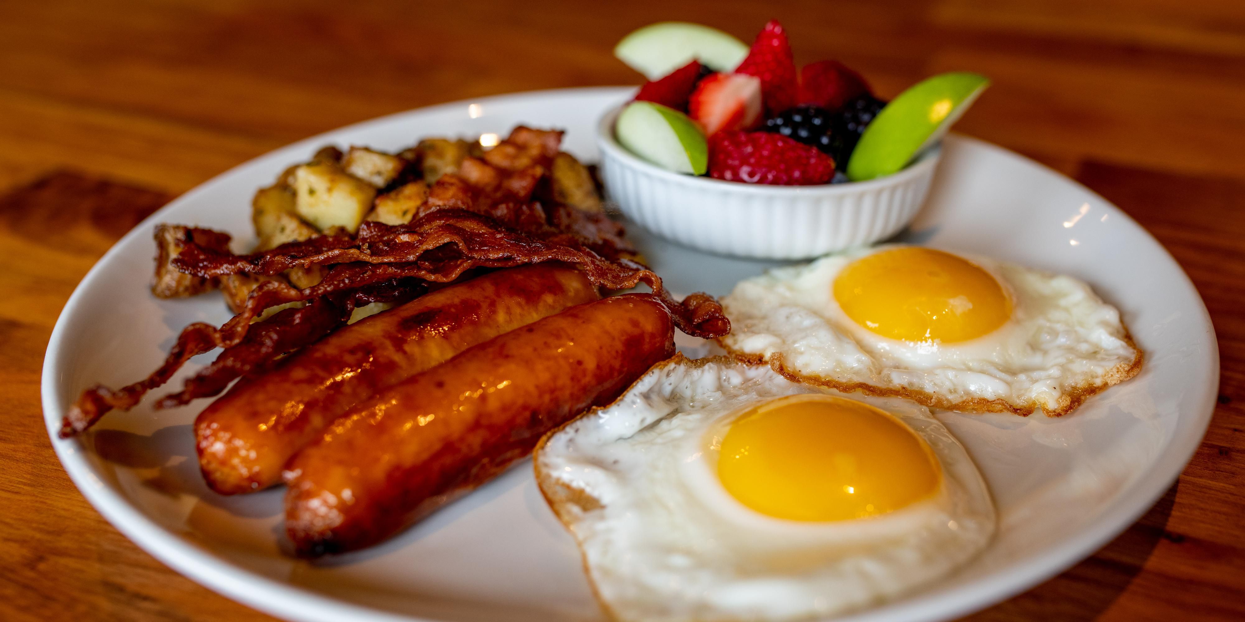 American breakfast served daily at Graffiti's Restaurant