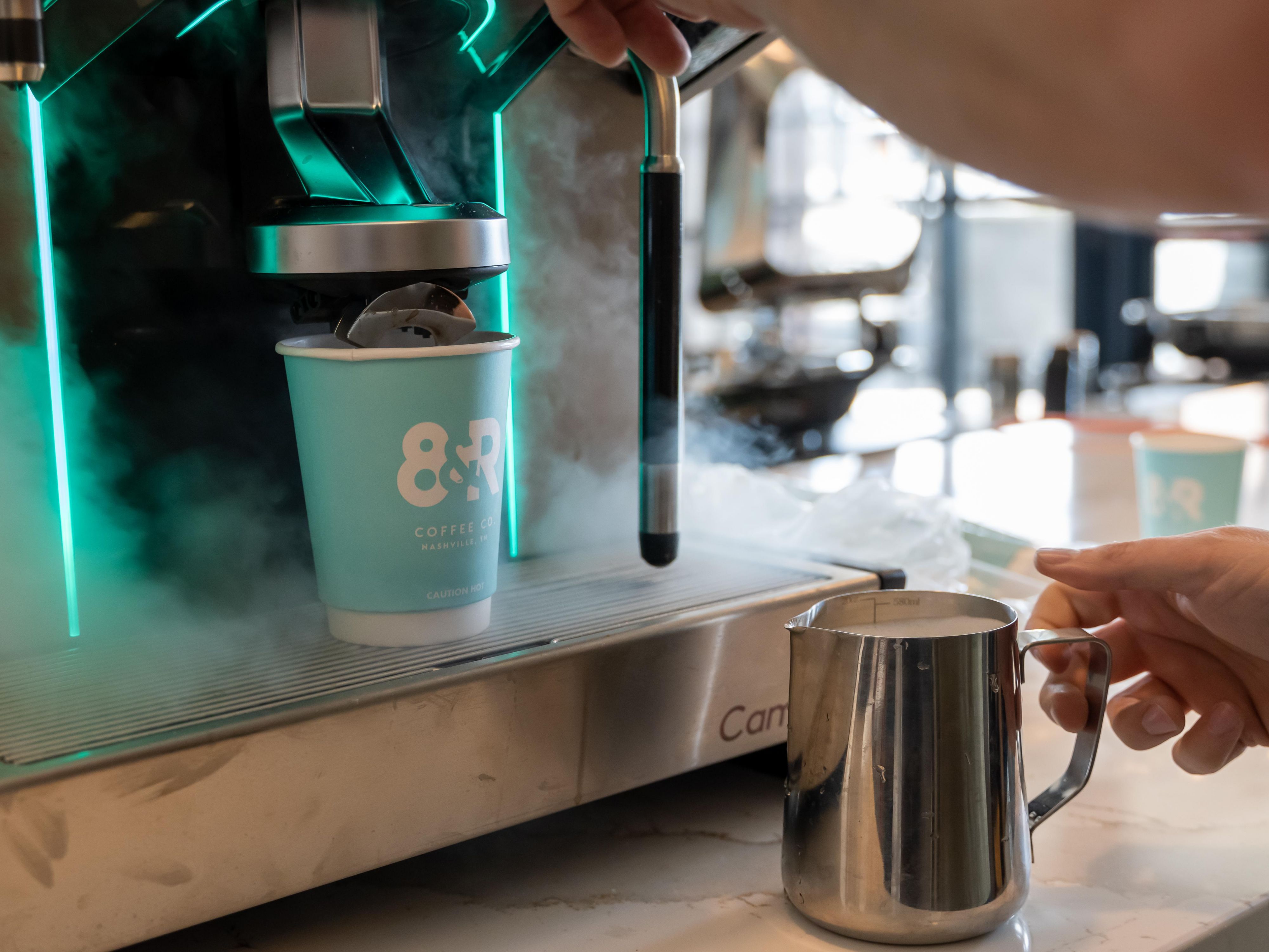 Getting coffee at Bodega