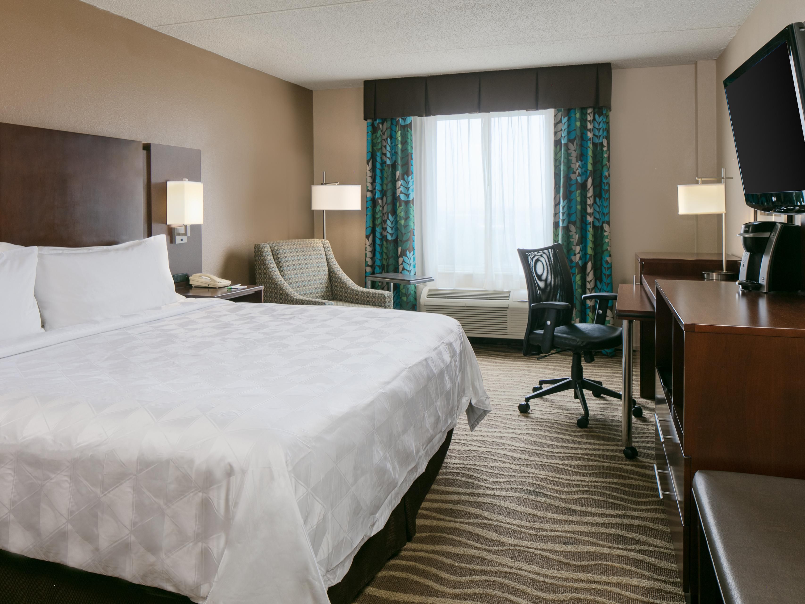 Make yourself at home in our guest rooms.