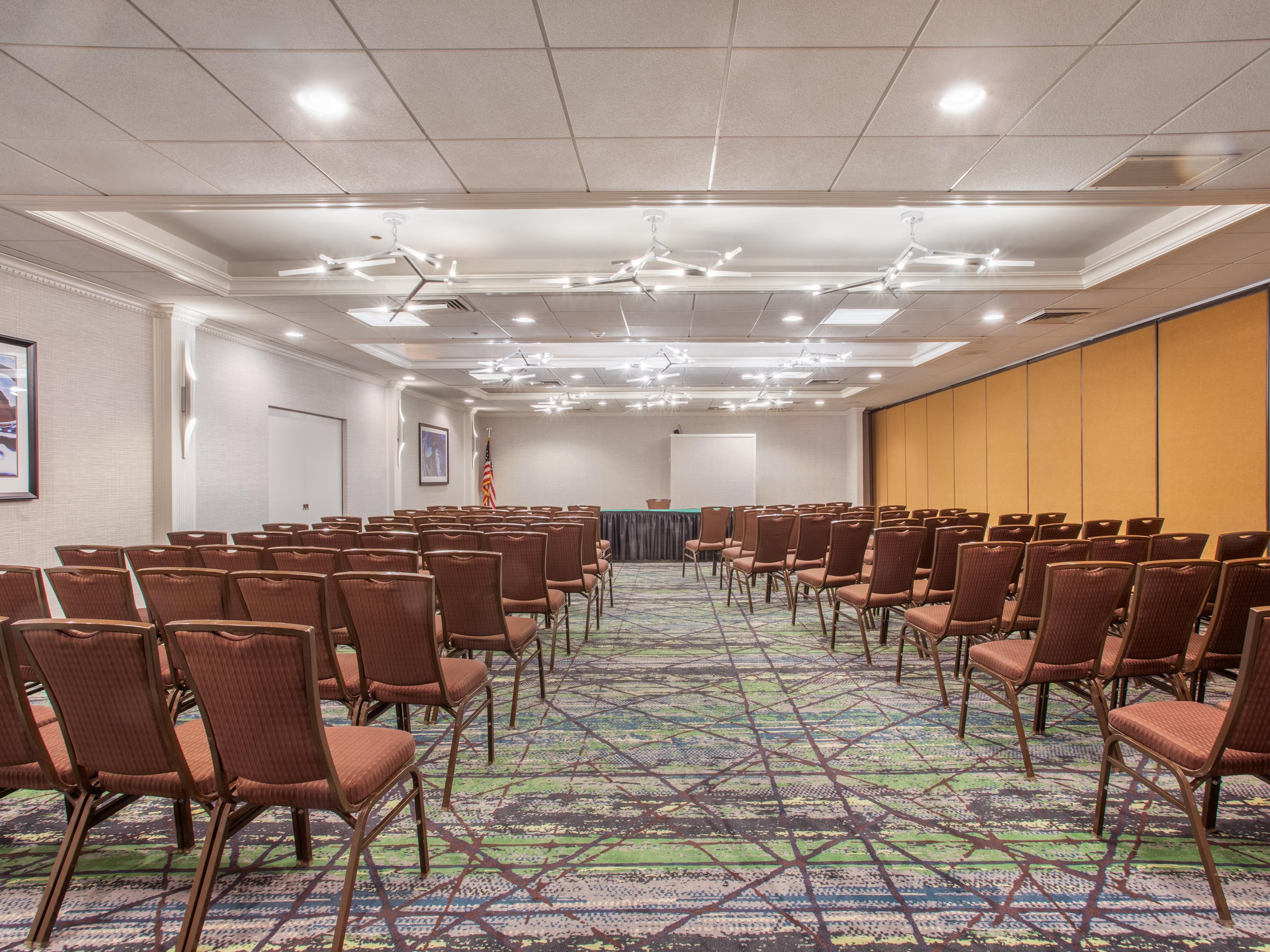 With three flexible meeting rooms, free Wi-Fi access, full-service catering, and sophisticated AV equipment, we're well equipped to host conferences and social gatherings in Parsippany, NJ. Let the hotel's dedicated staff help you start planning today.