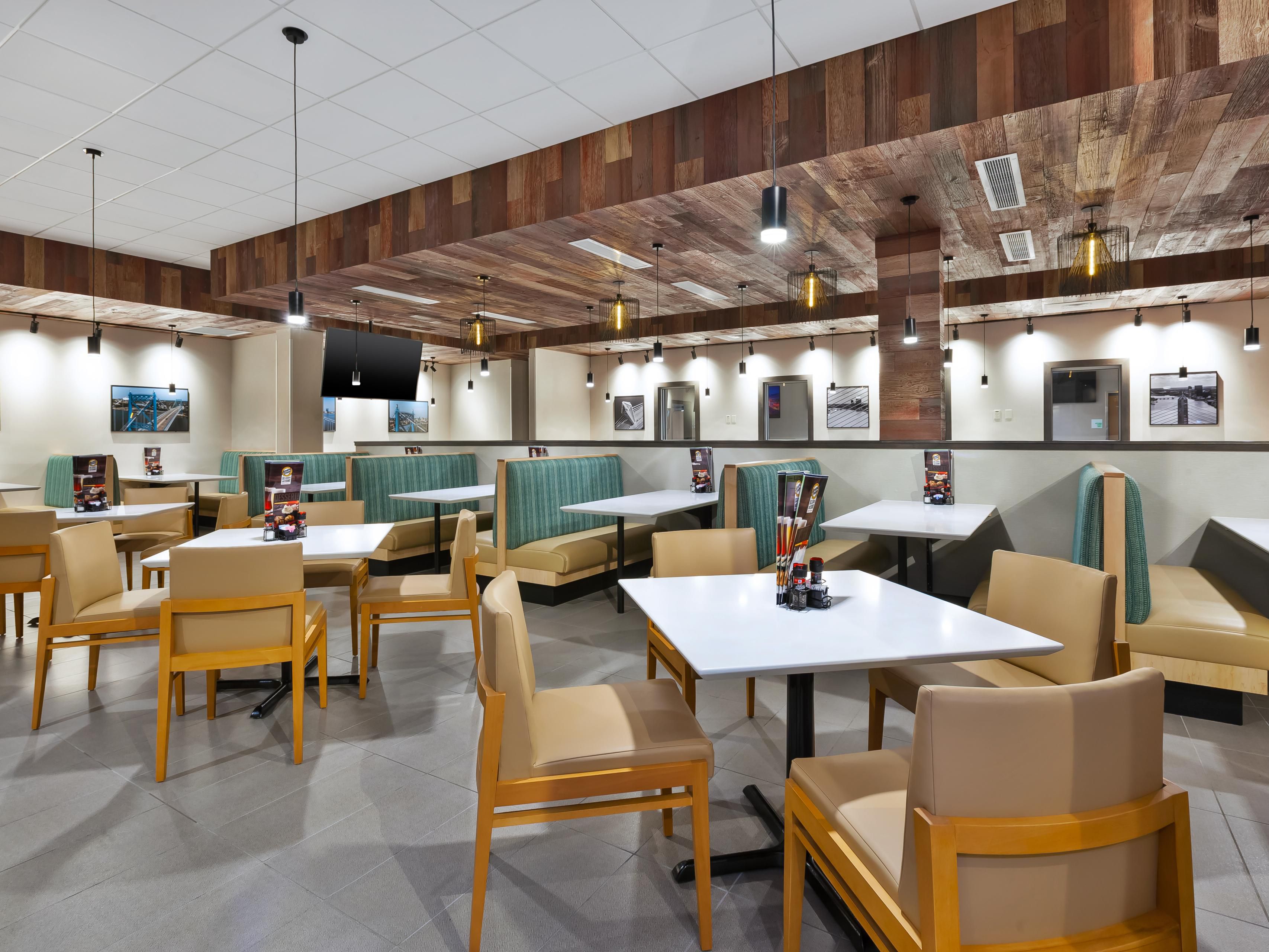Start your day right with a freshly made to order breakfast at Ground Round Bar & Grill, where kids under 12 eat free!  Choose from a variety of delicious options prepared just for you, ensuring a delightful and energizing morning meal to kickstart your day.