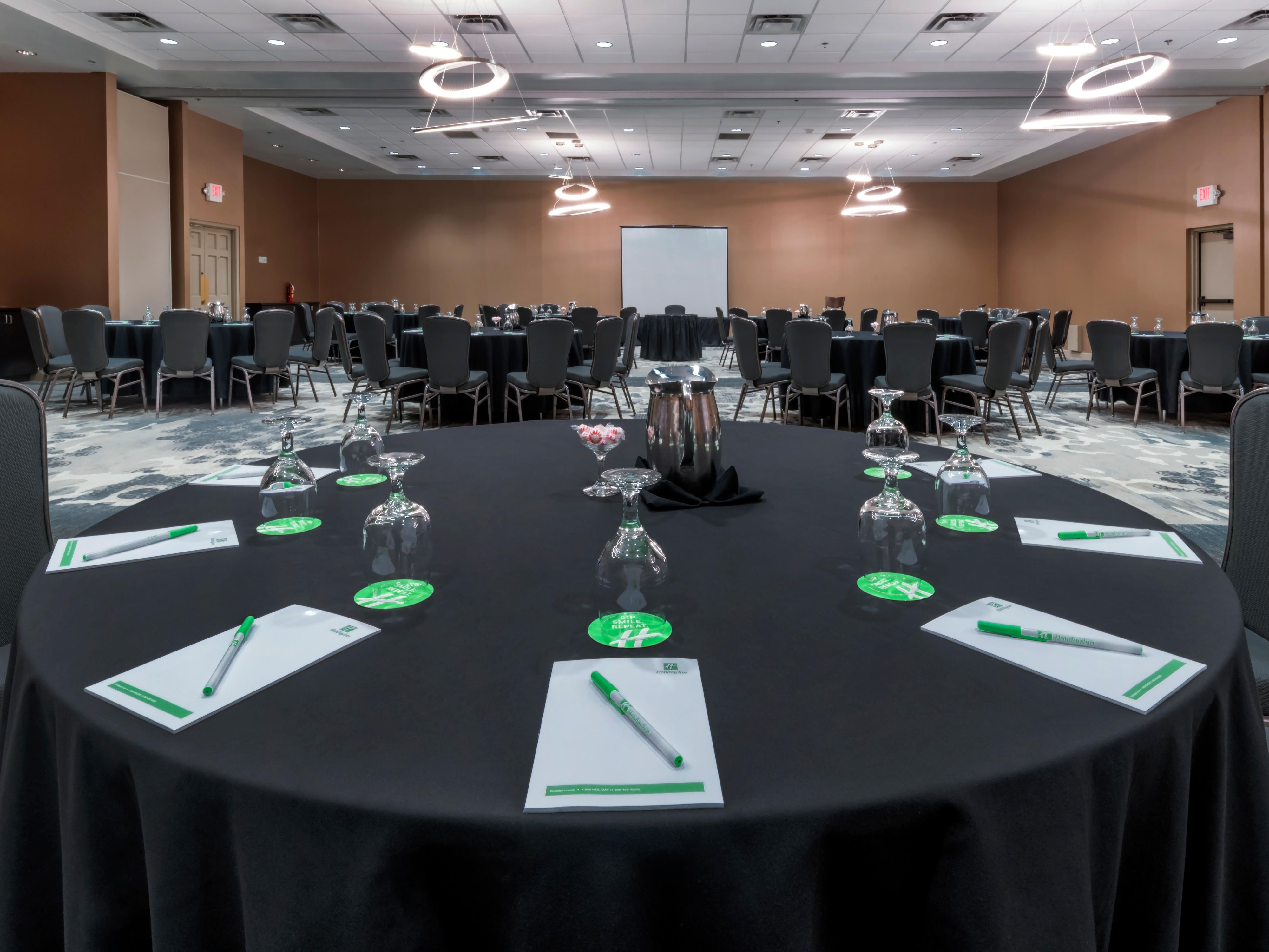 Call us when you need to hold an event or meeting. Spacious and multiple configurations to suit your needs. 