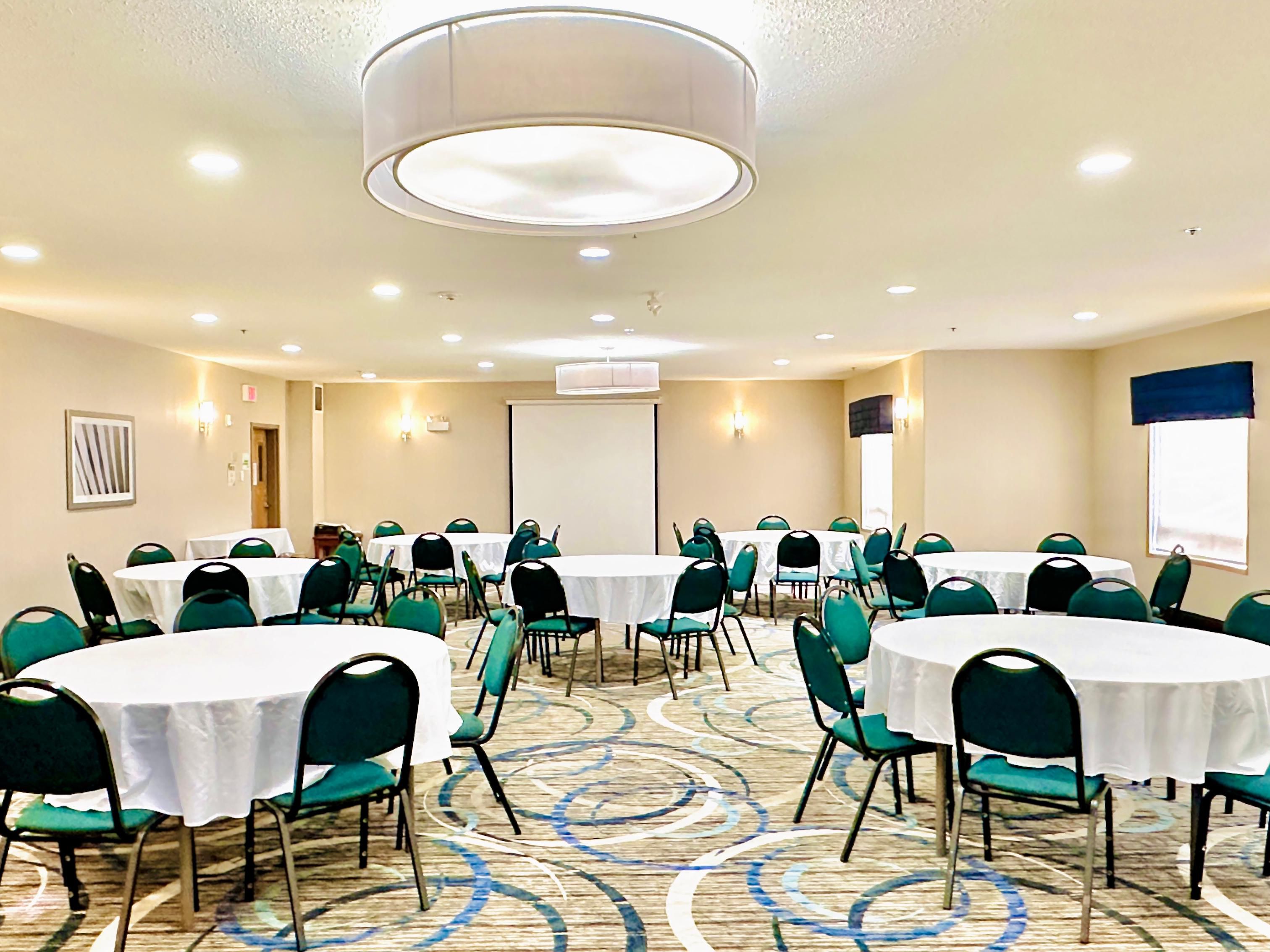Discover 1,500 sq. ft. of thoughtfully designed meeting space where modern style meets natural light and unobstructed views. Whether you're planning a corporate meeting, training session, or special event, our space offers the perfect blend of function and ambiance. Our dedicated Sales Team will ensure every detail is flawlessly executed.