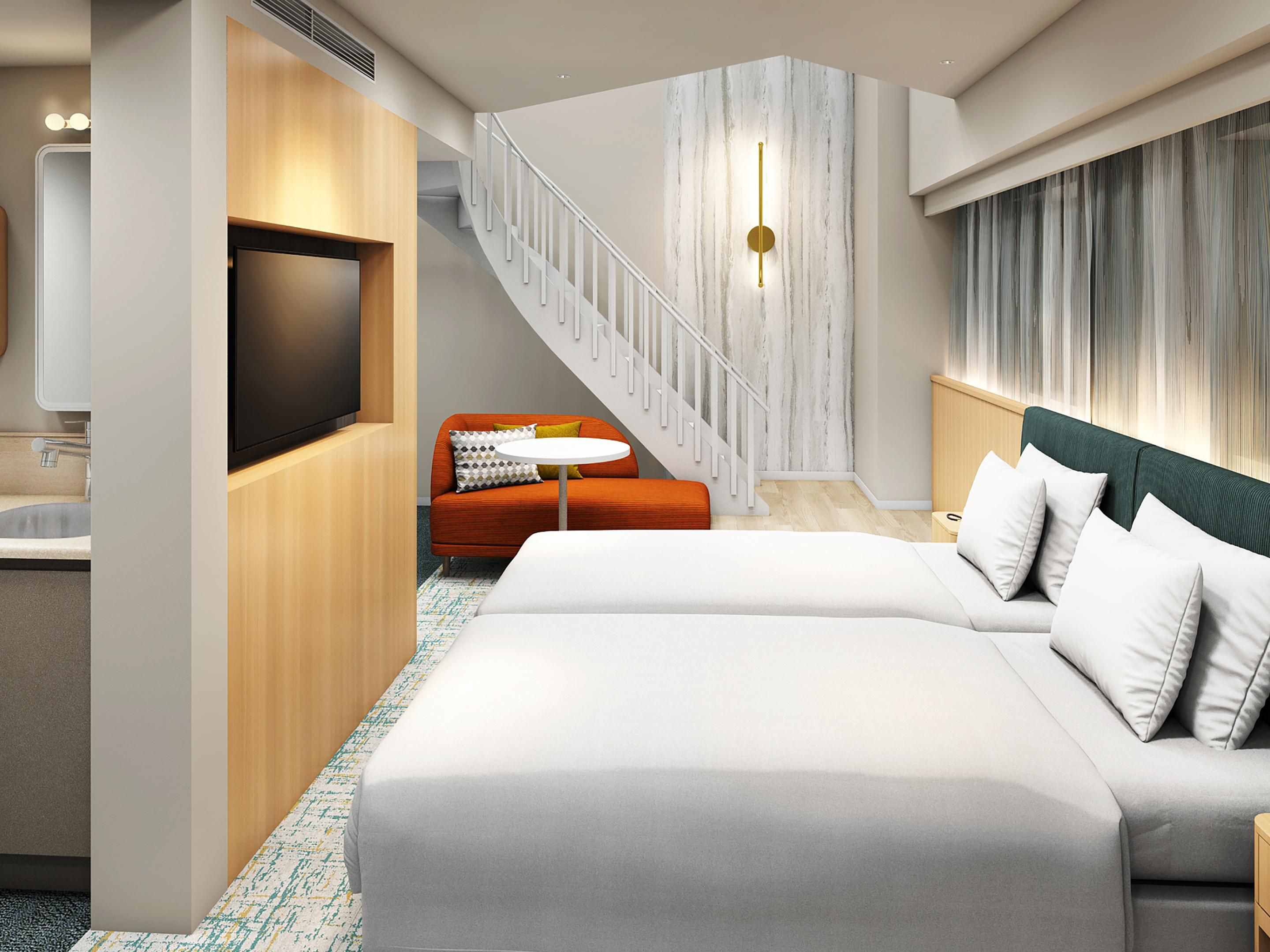Comfortable and flexible rooms, ideal for long stays.