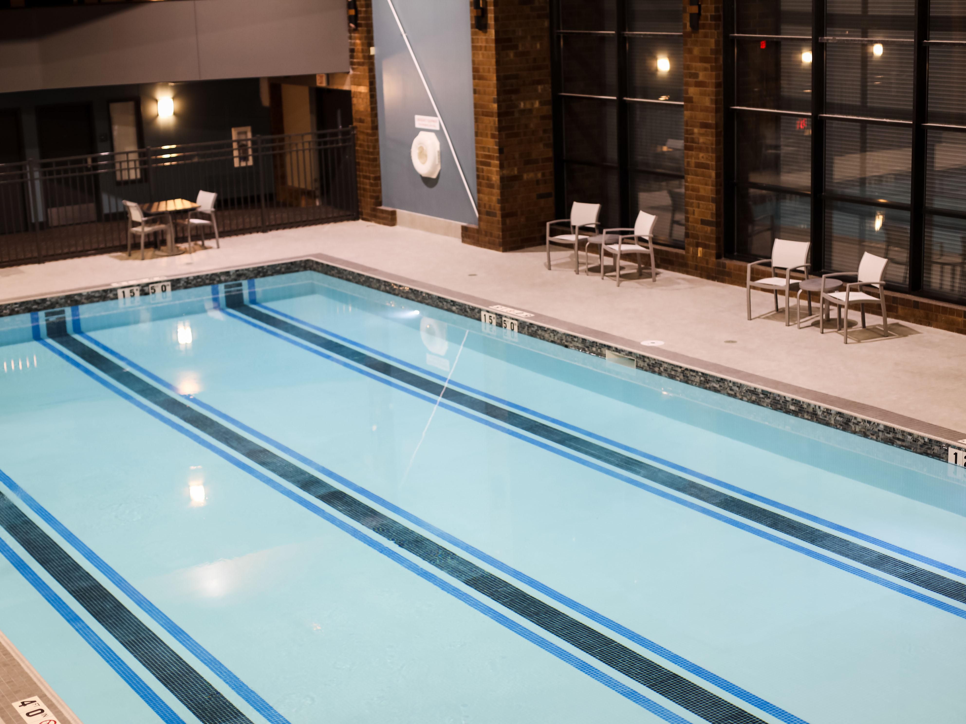 Kick back and relax while the stress of the day fades away. We know a hotel with a pool is important to you, and we are proud to offer not just one pool, but three indoor pools! 