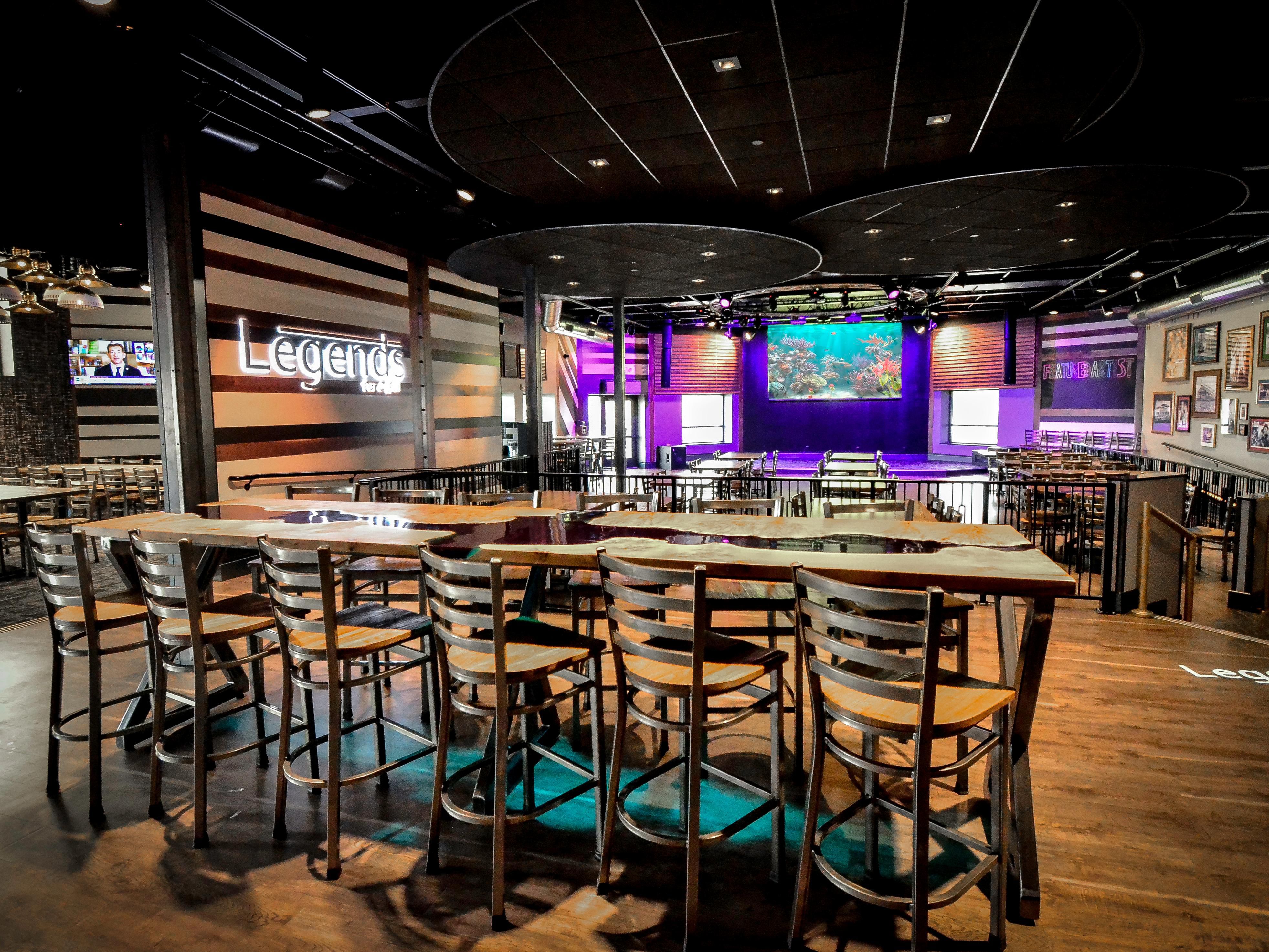 Be Your Own Legend at Legend's Bar and Grill. Now open for breakfast, lunch, and dinner. Come on by the new restaurant and check out our new menu and get ready to dance to live bands and entertainment weekly. Private dining is also available. 