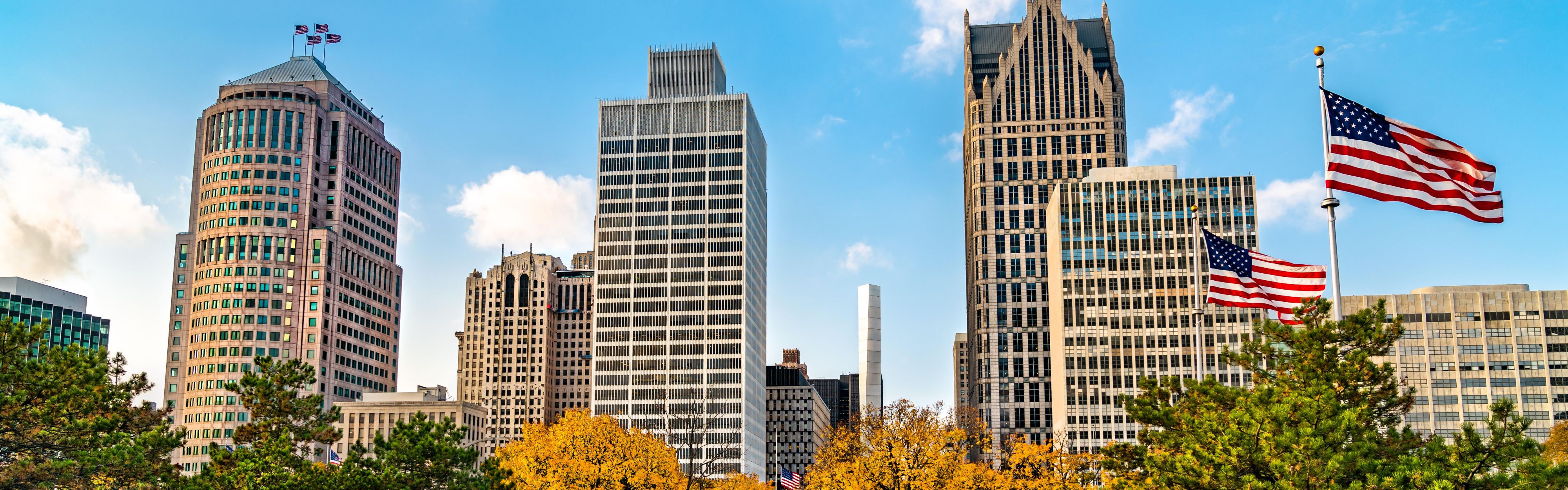 Explore downtown Detroit.