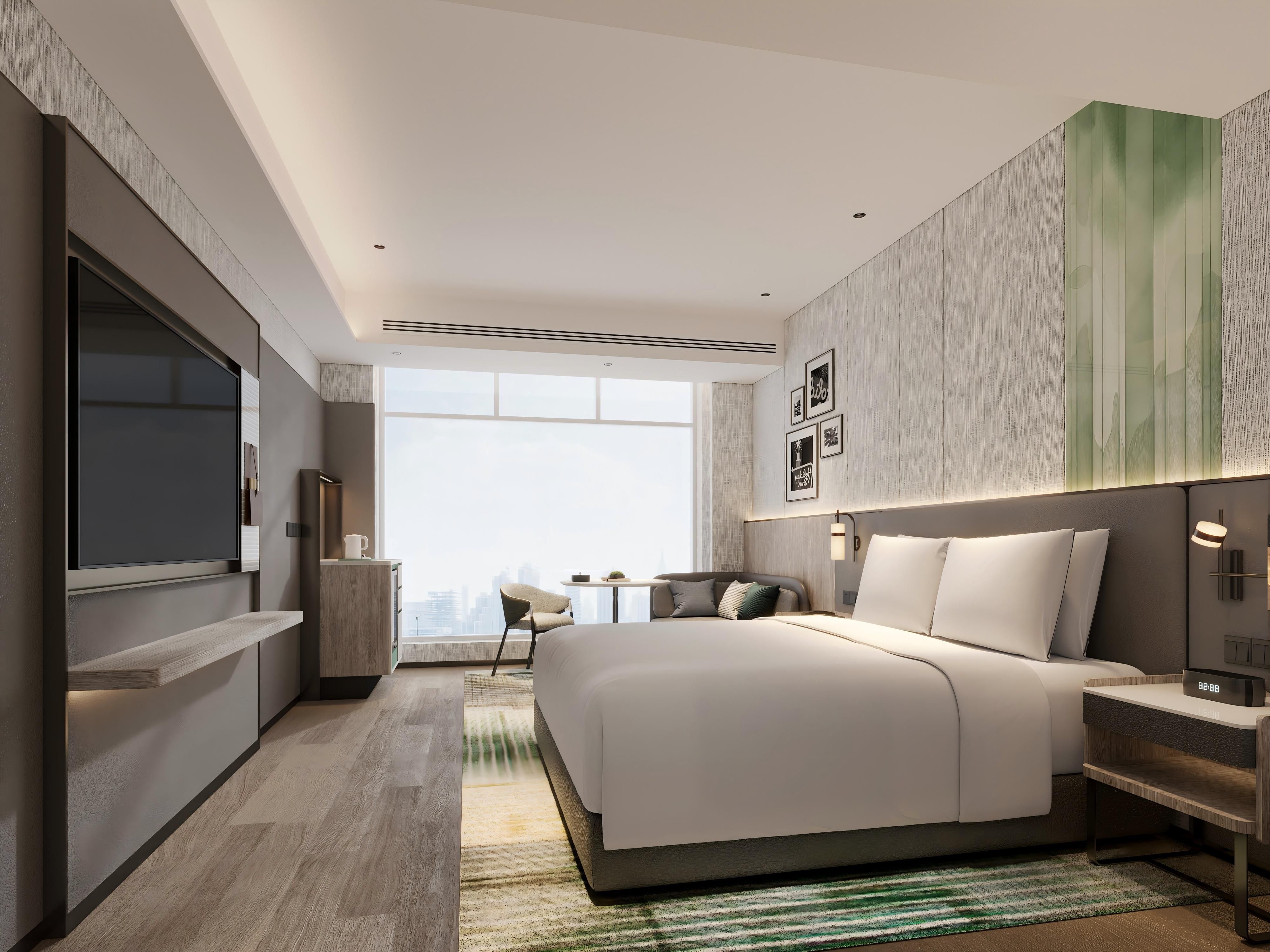 퀸 사이즈 침대 객실