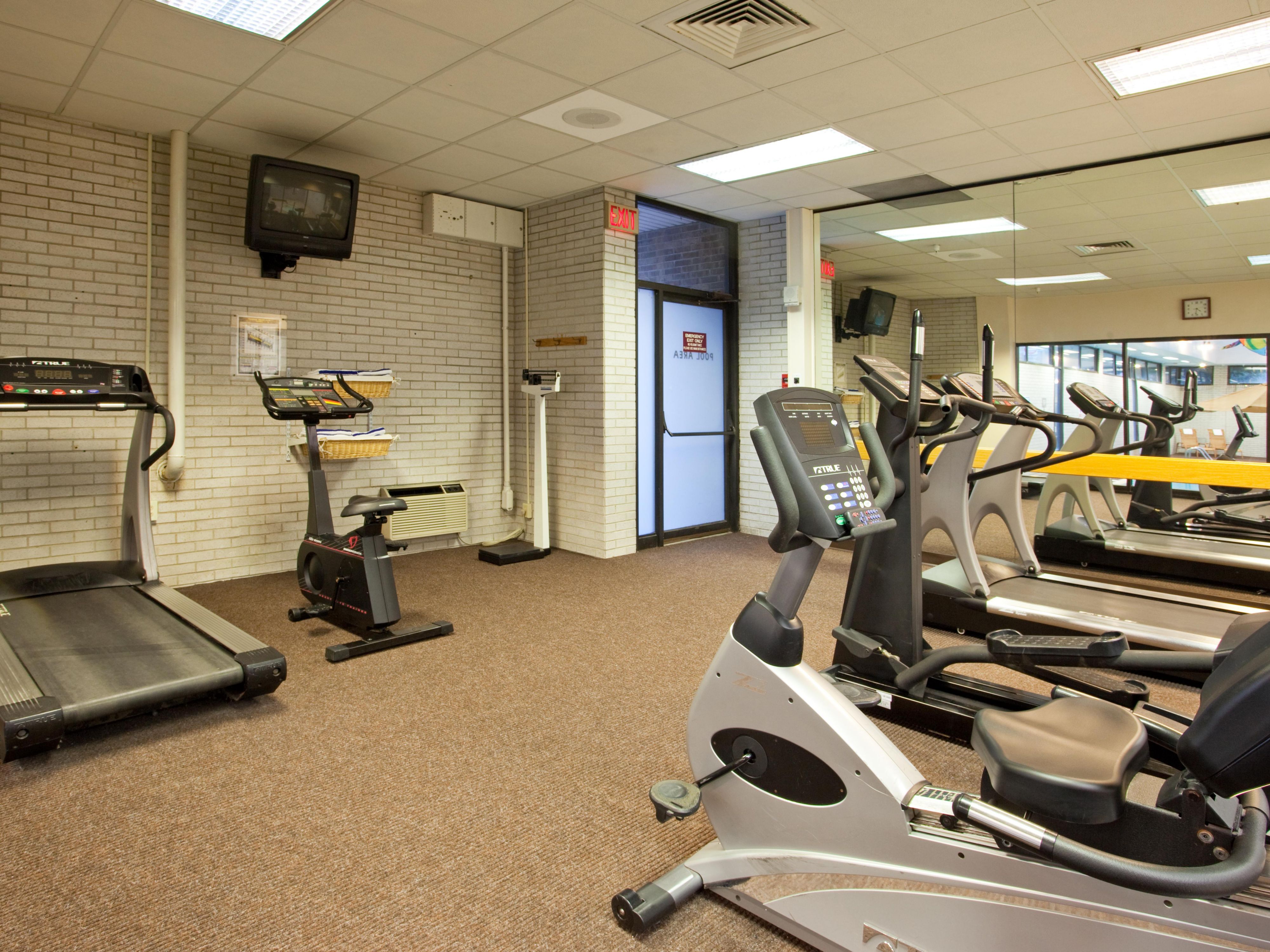 Work up a sweat in the Fitness Center.