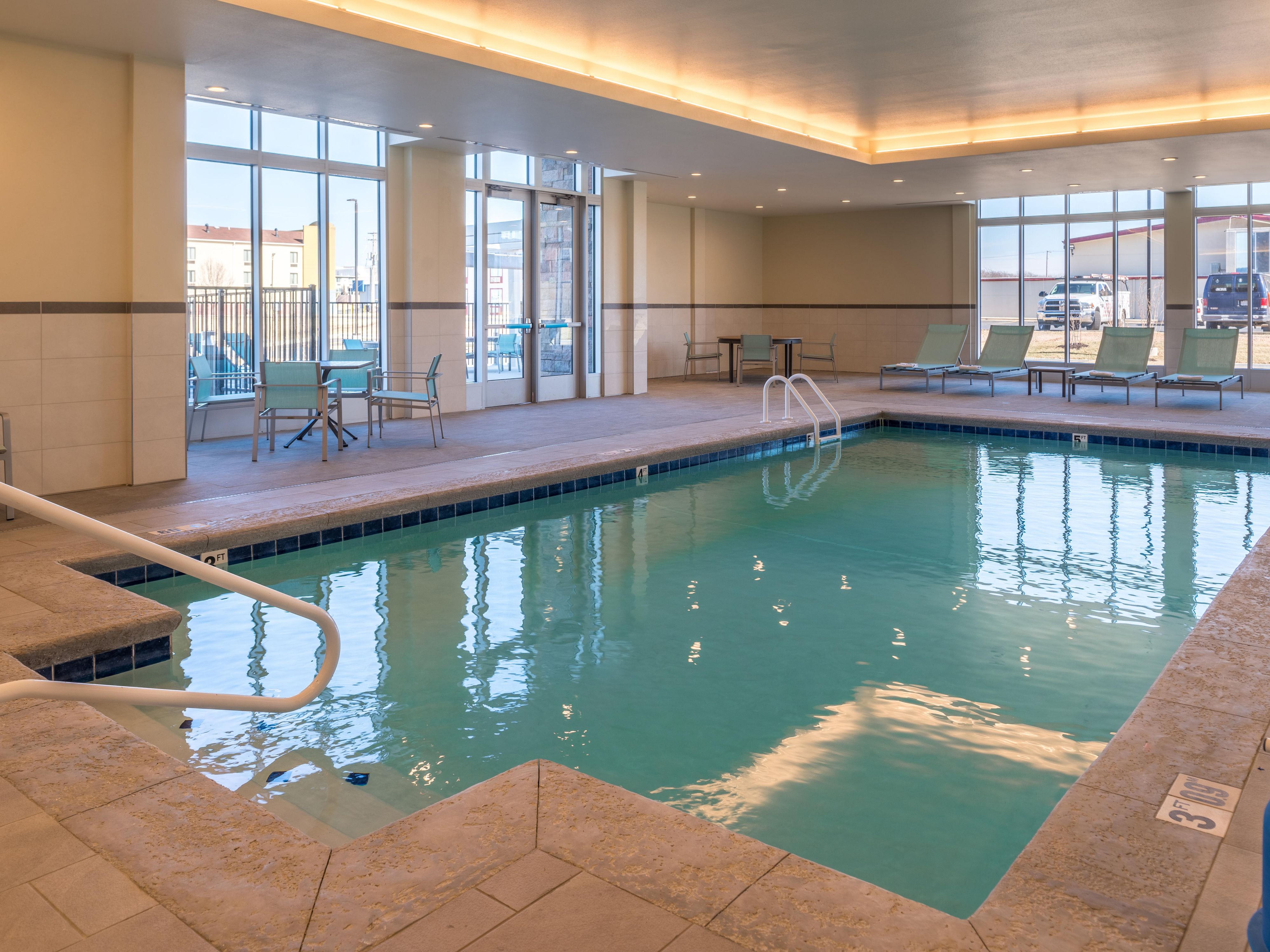 Enjoy a refreshing dip in our salt water pool. 