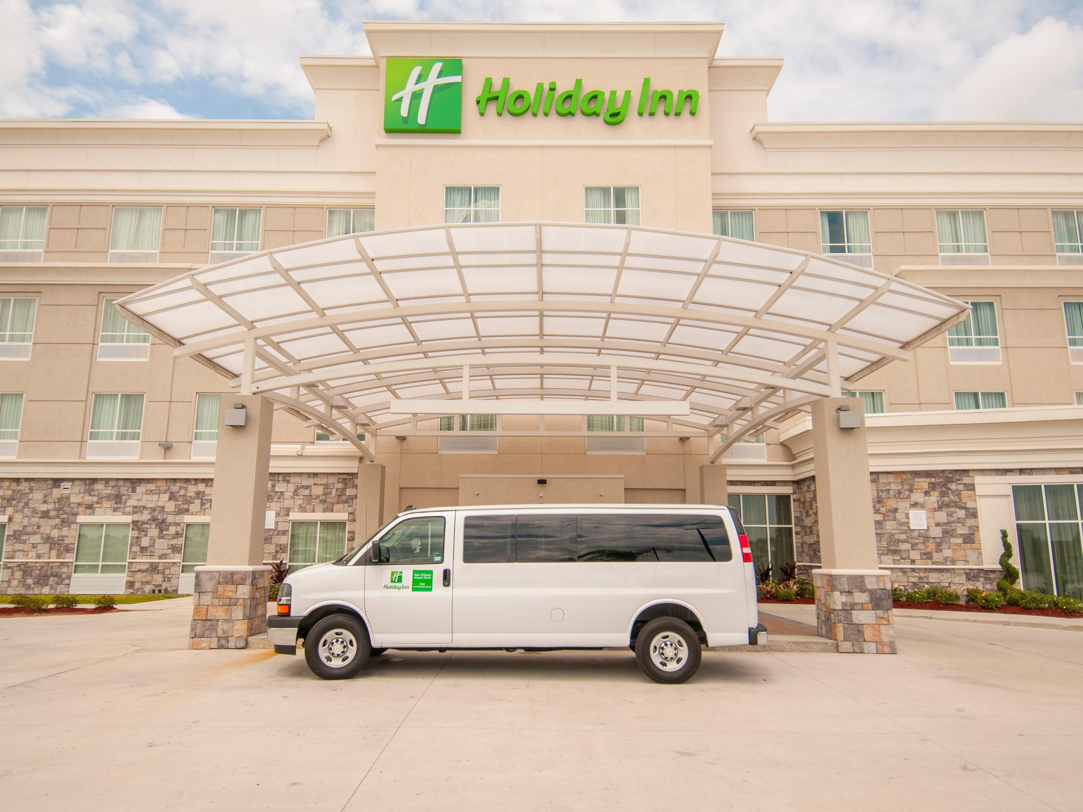 Enjoy our shuttle service to and from Louis Armstrong New Orleans International Airport. Our shuttle hours are from 4AM - 12AM Monday- Sunday.