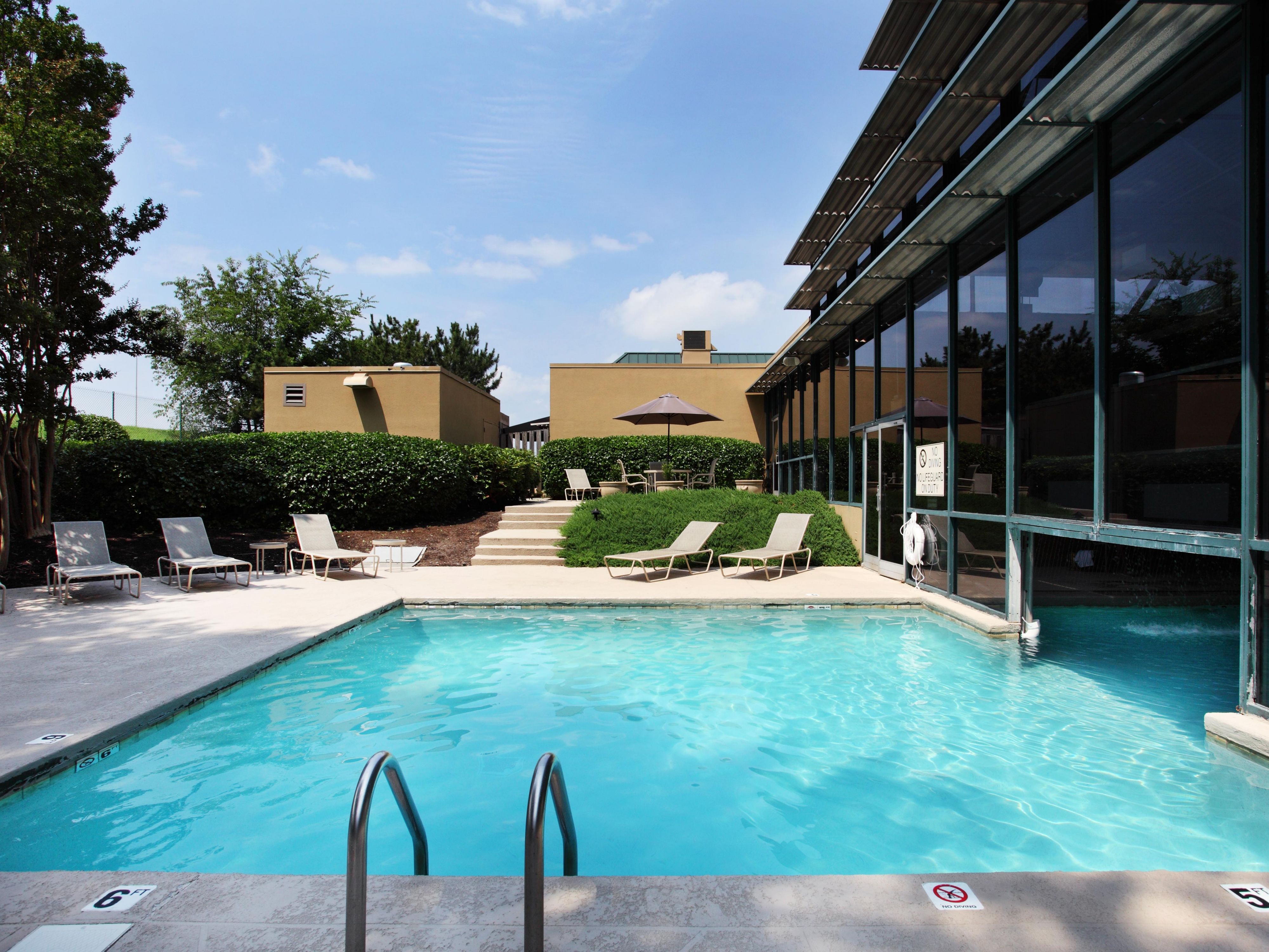Experience relaxation with a dip in our indoor/outdoor pool.