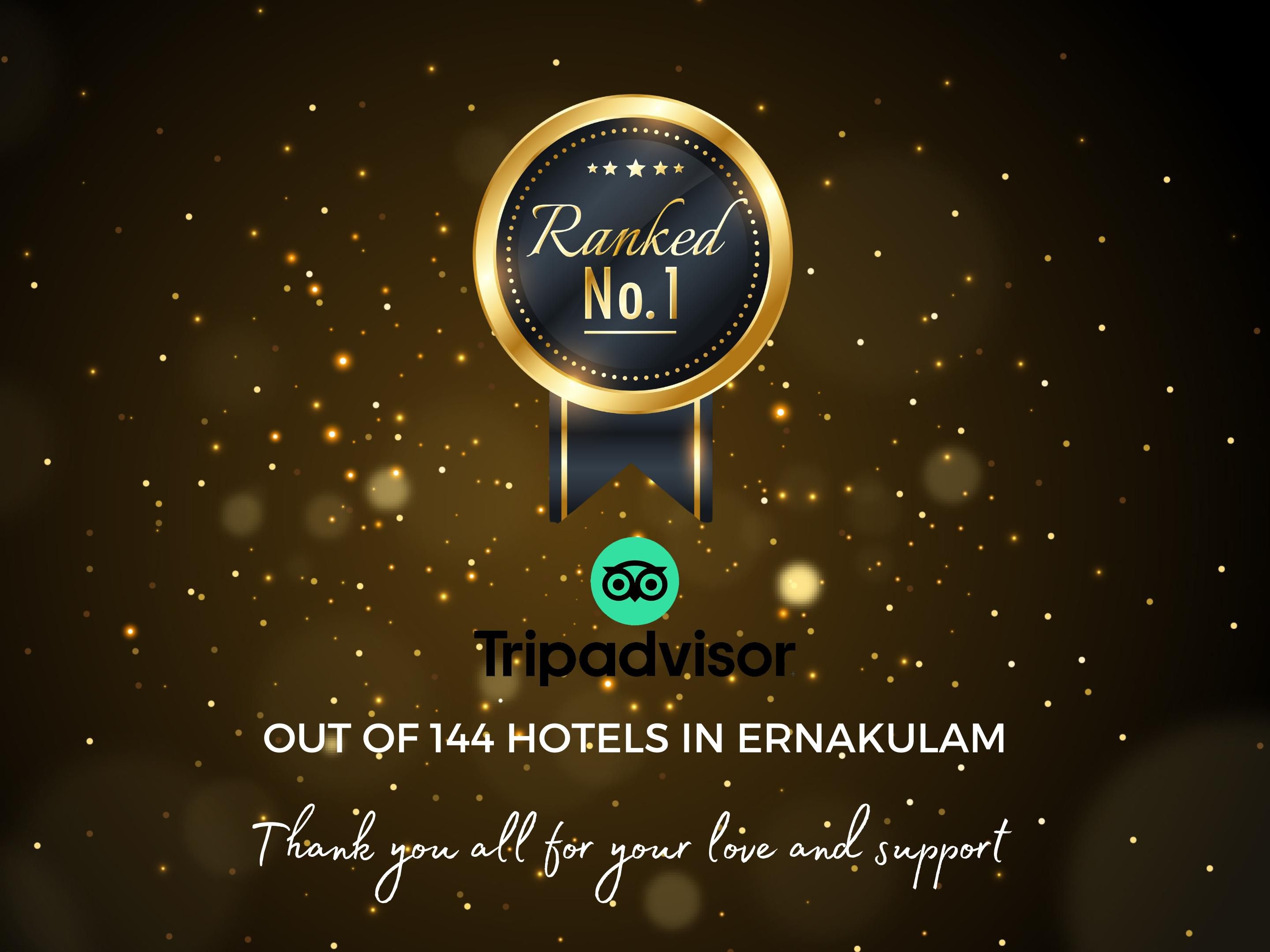 We are ranked No 1 on TripAdvisor