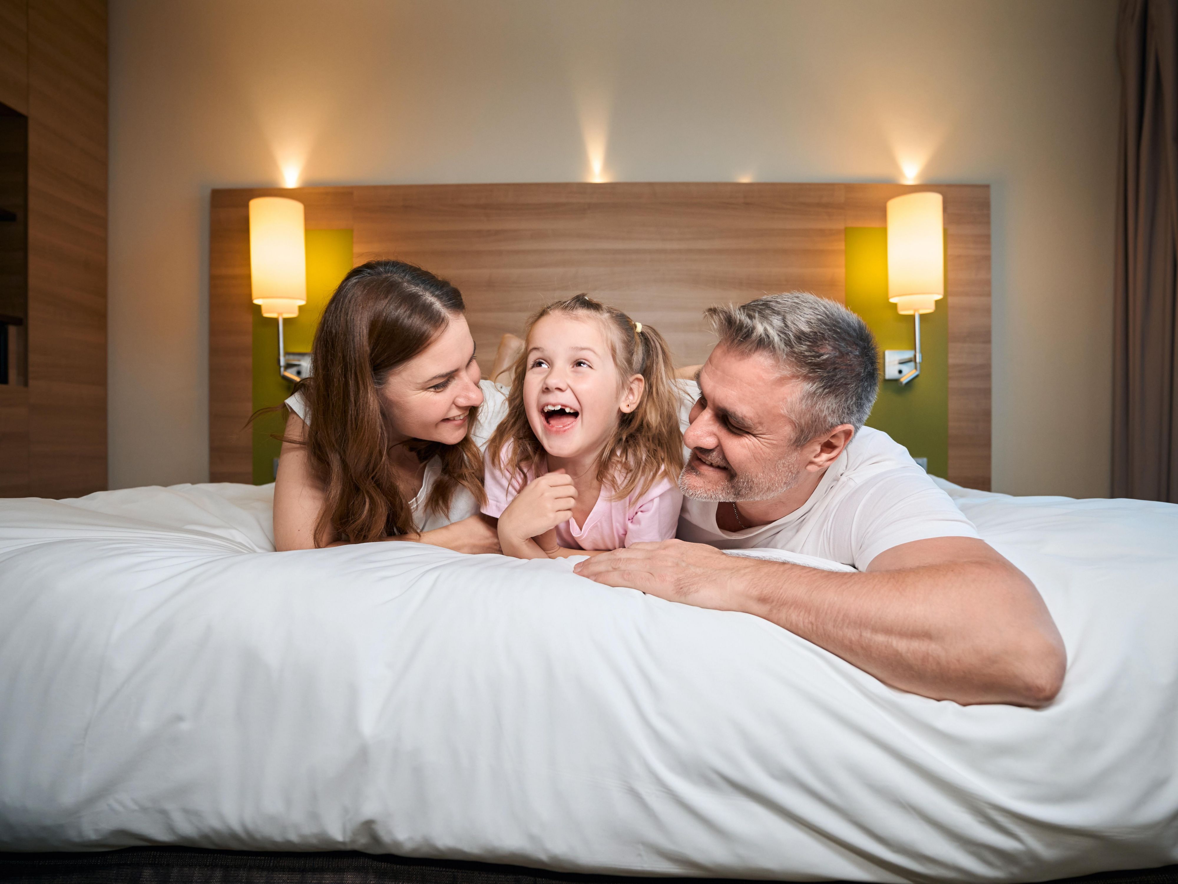 Traveling with a family? Especially for this occasion, we have a Family room: two adjoining rooms with one double and two single beds for comfortable accommodation, and a coffee machine in the room will make your stay even more enjoyable. Book on the website or contact us.