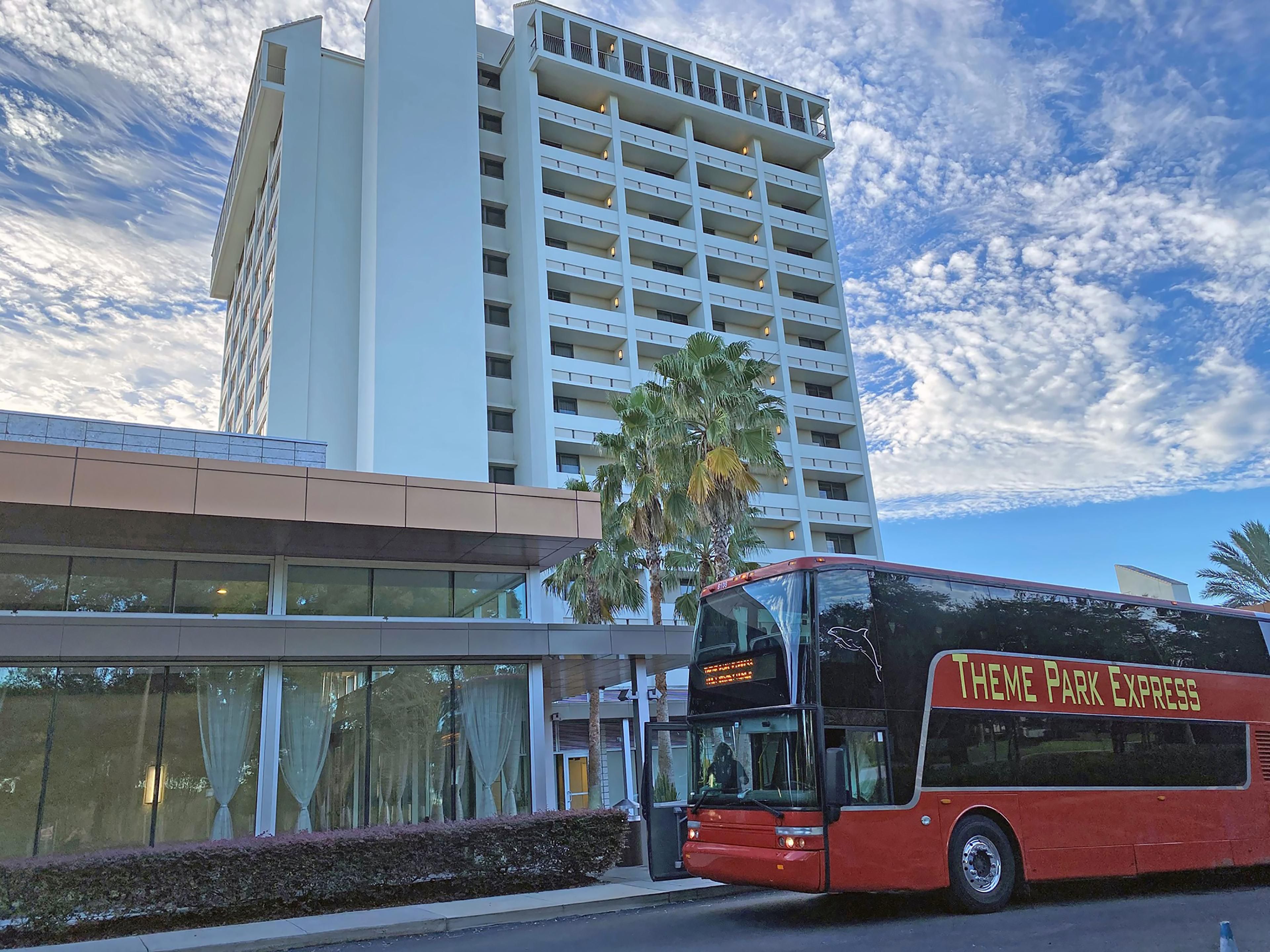 We offer hourly transportation to all Four Disney Theme Parks. This includes service to:  Magic Kingdom, EPCOT, Hollywood Studios and Animal Kingdom. Reservations are required, please inquire with the front desk.