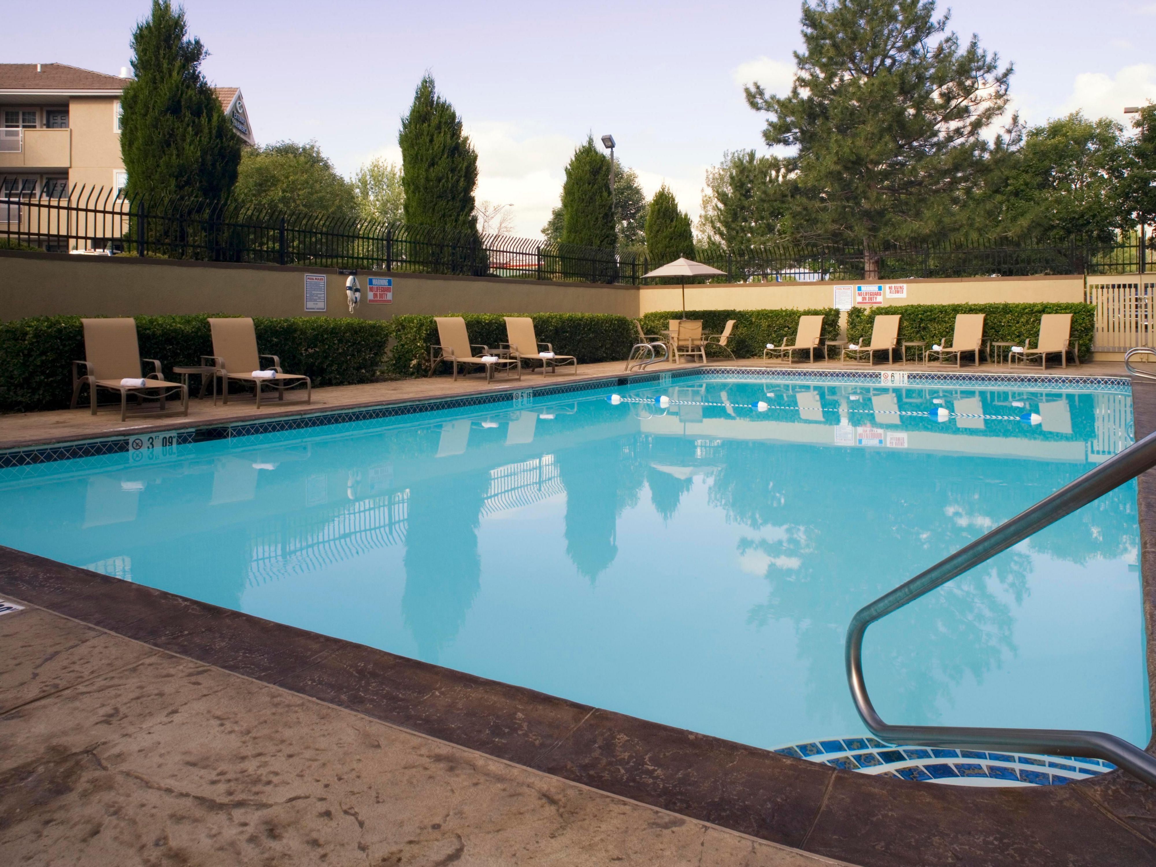 Seasonal outdoor pool just outside of Denver