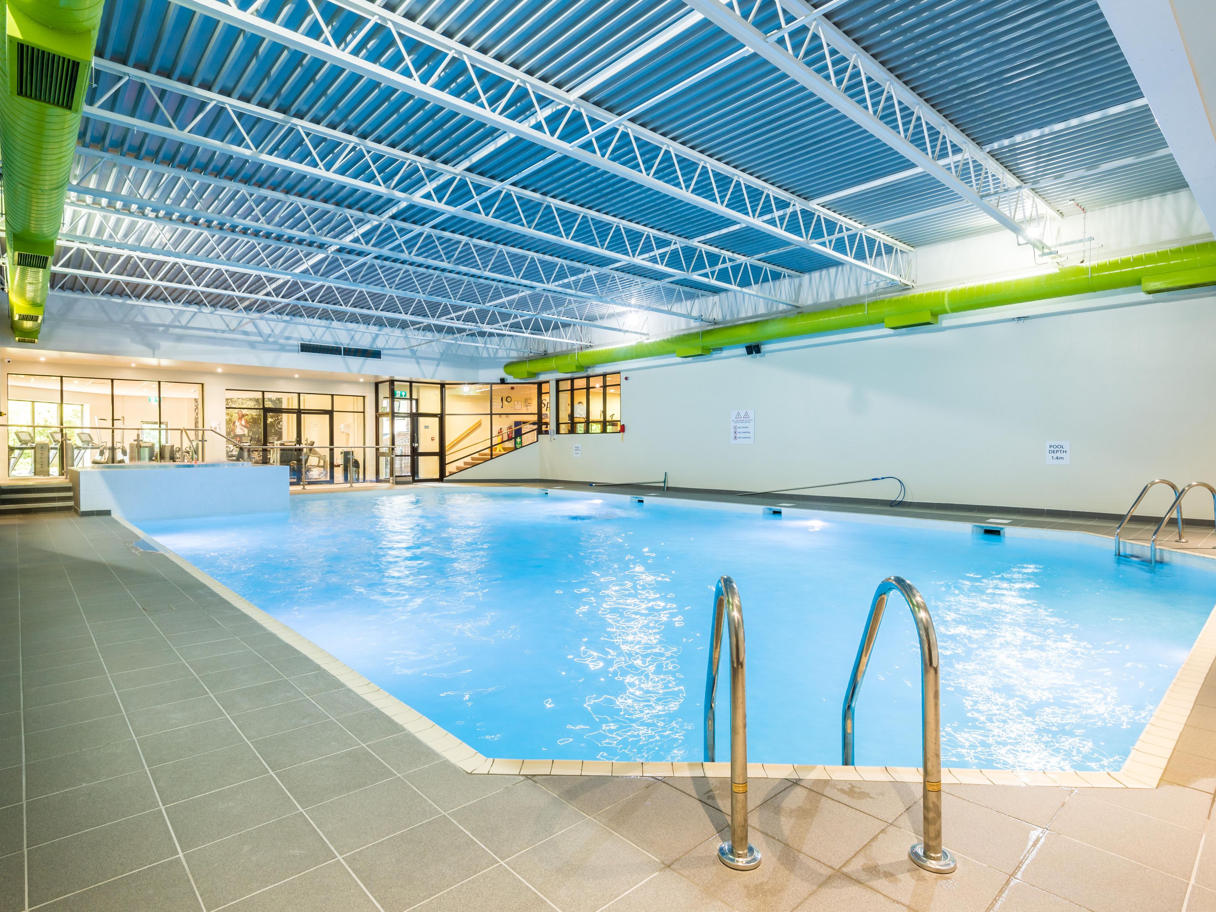 The Holiday Inn Lancaster features a fully-equipped You Fit Health Club. Guests can enjoy complimentary use of our leisure club in Lancaster:
A fully-equipped gym
A heated swimming pool
Hot tub
Steam room
Sauna
Group exercise classes*