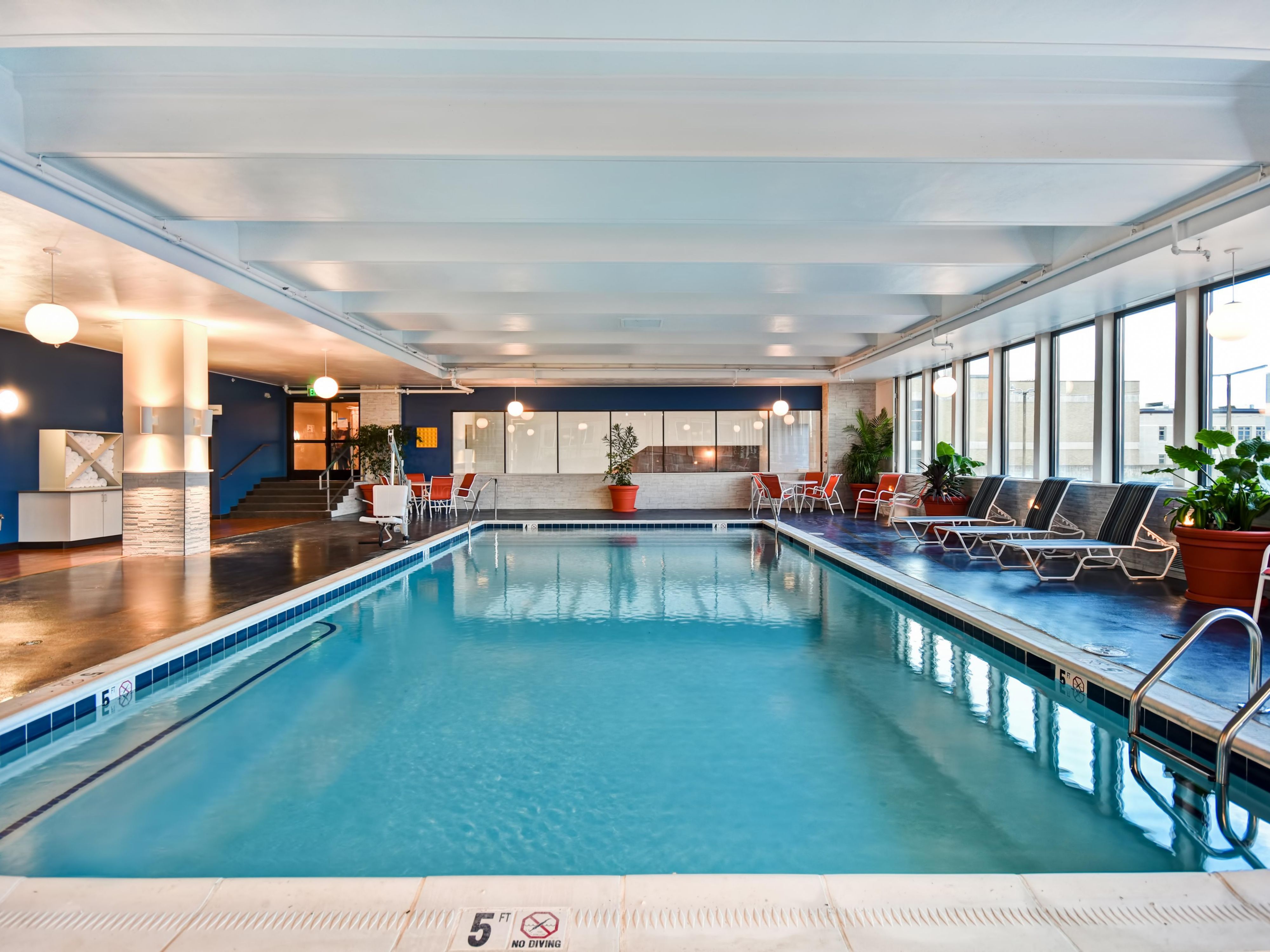 Your children will have such a fun time in our heated indoor pool