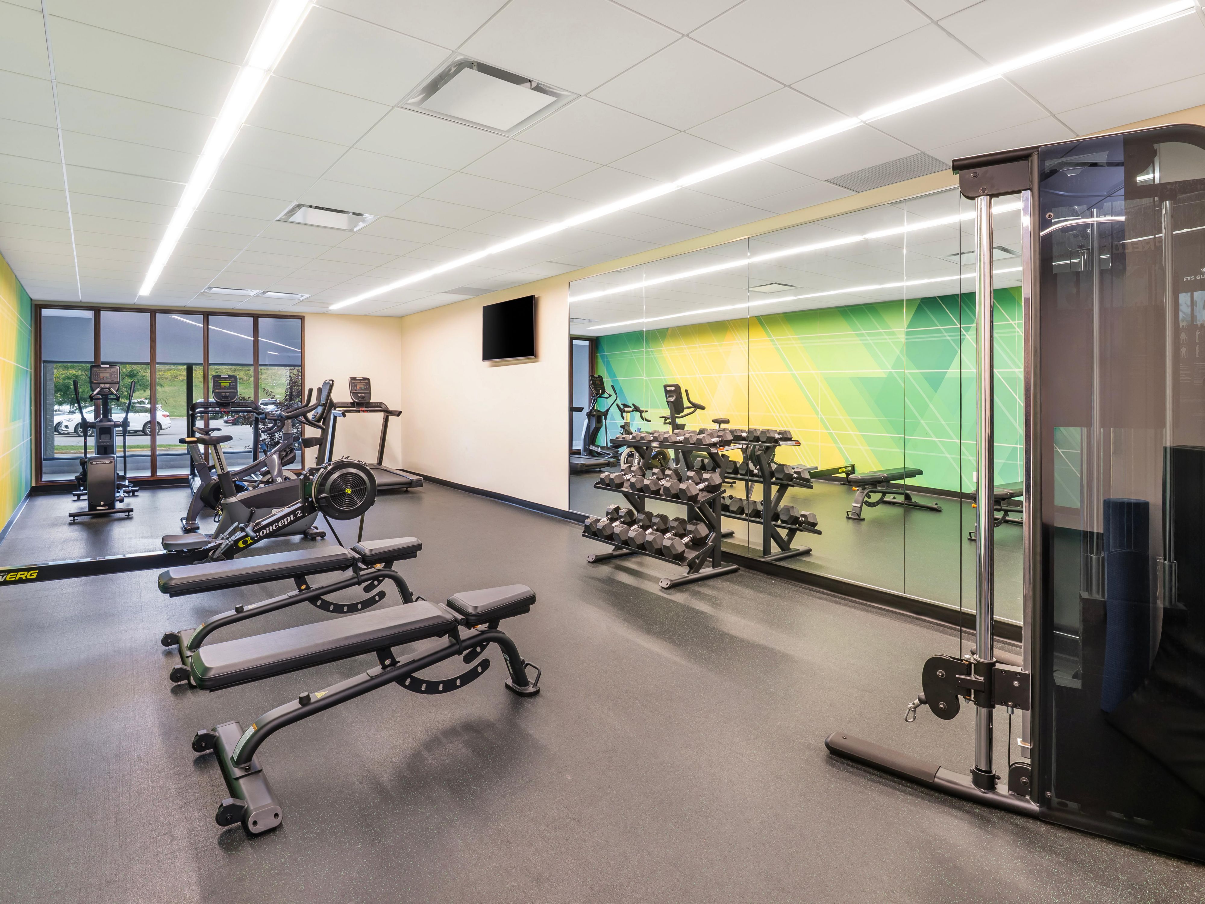 Fitness room located at the lobby level