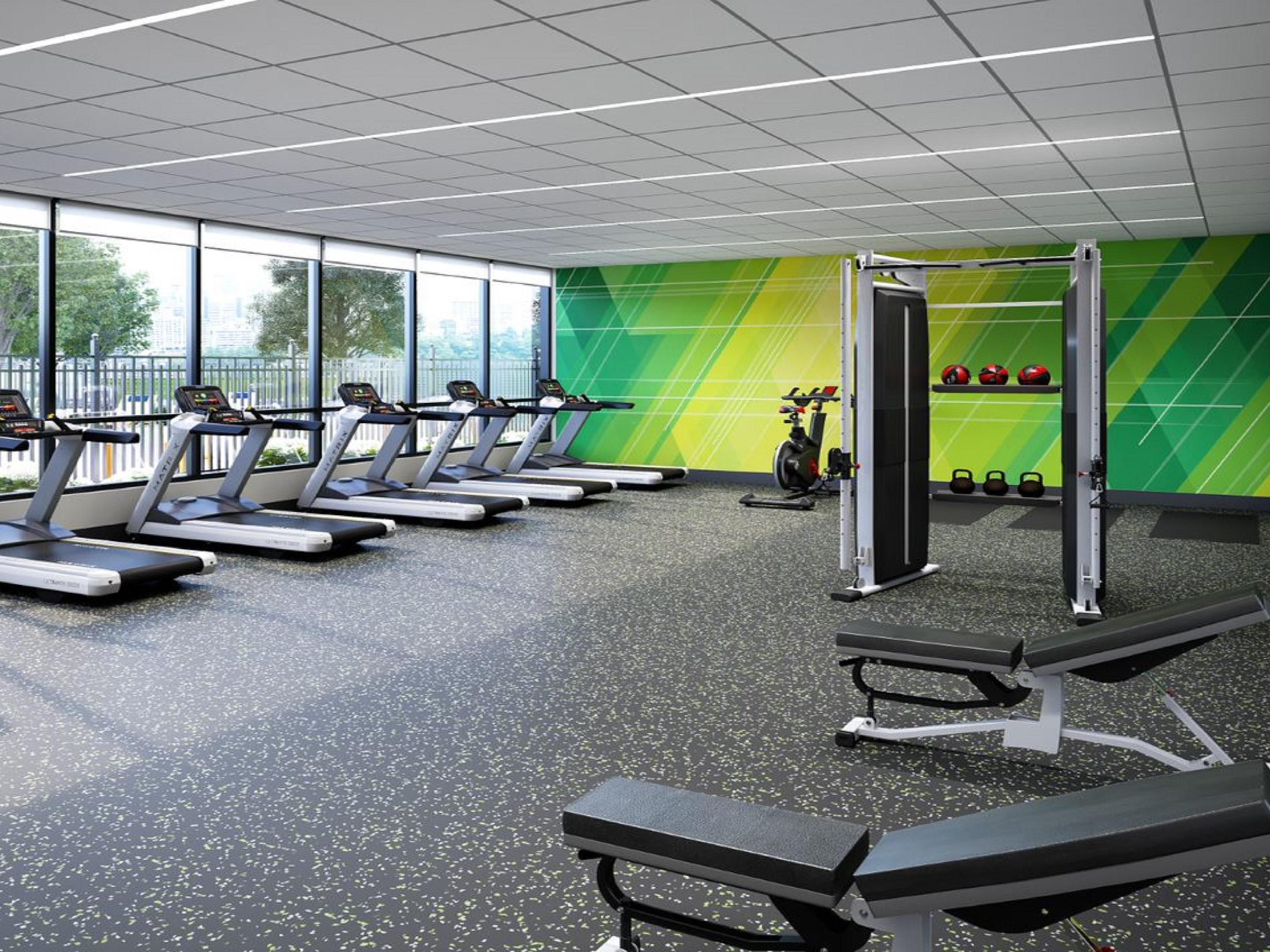 Get your sweat on in our complimentary, fully equipped fitness center- open 24 hours daily.