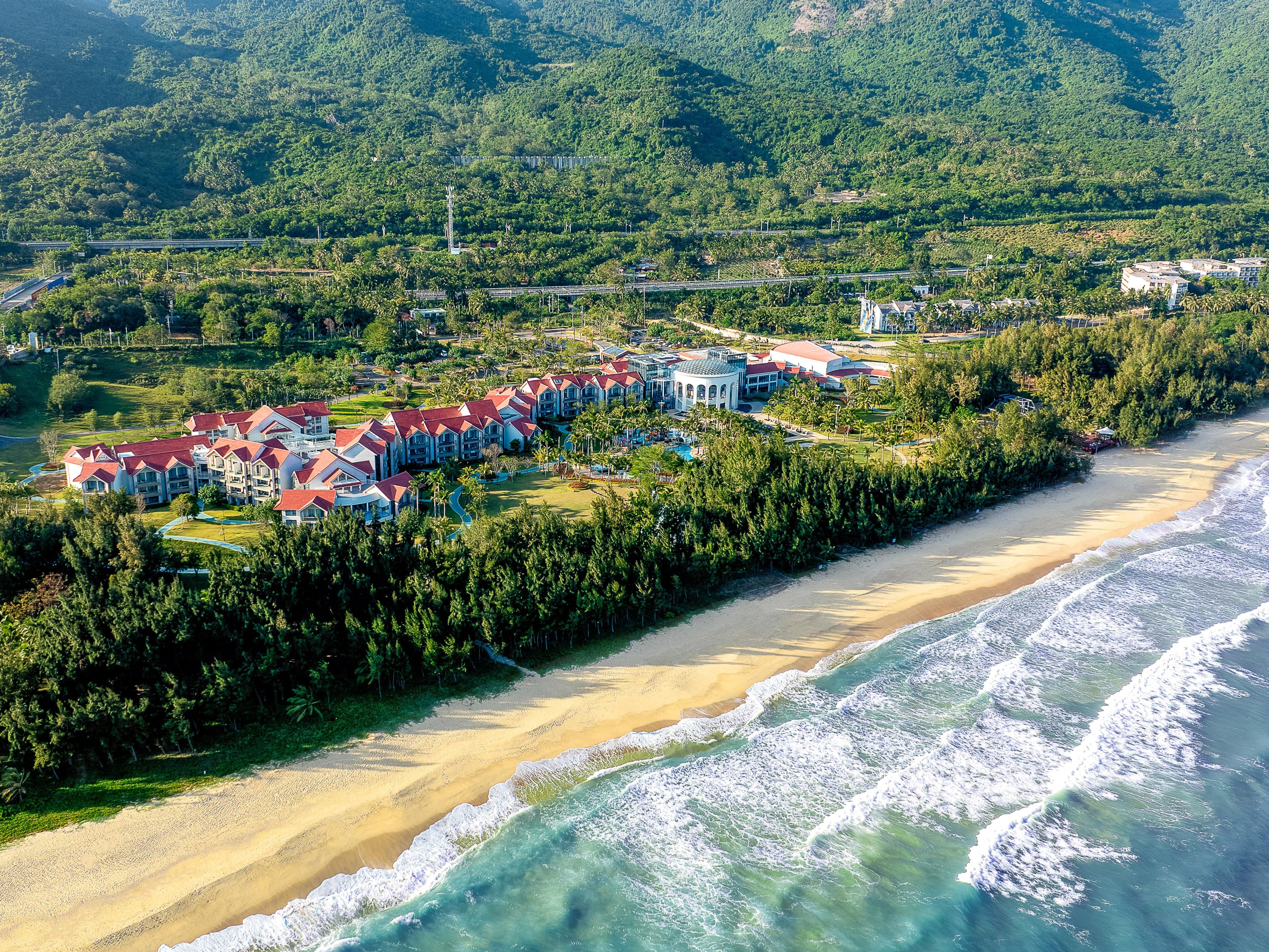 Hotel aerial panoramic view