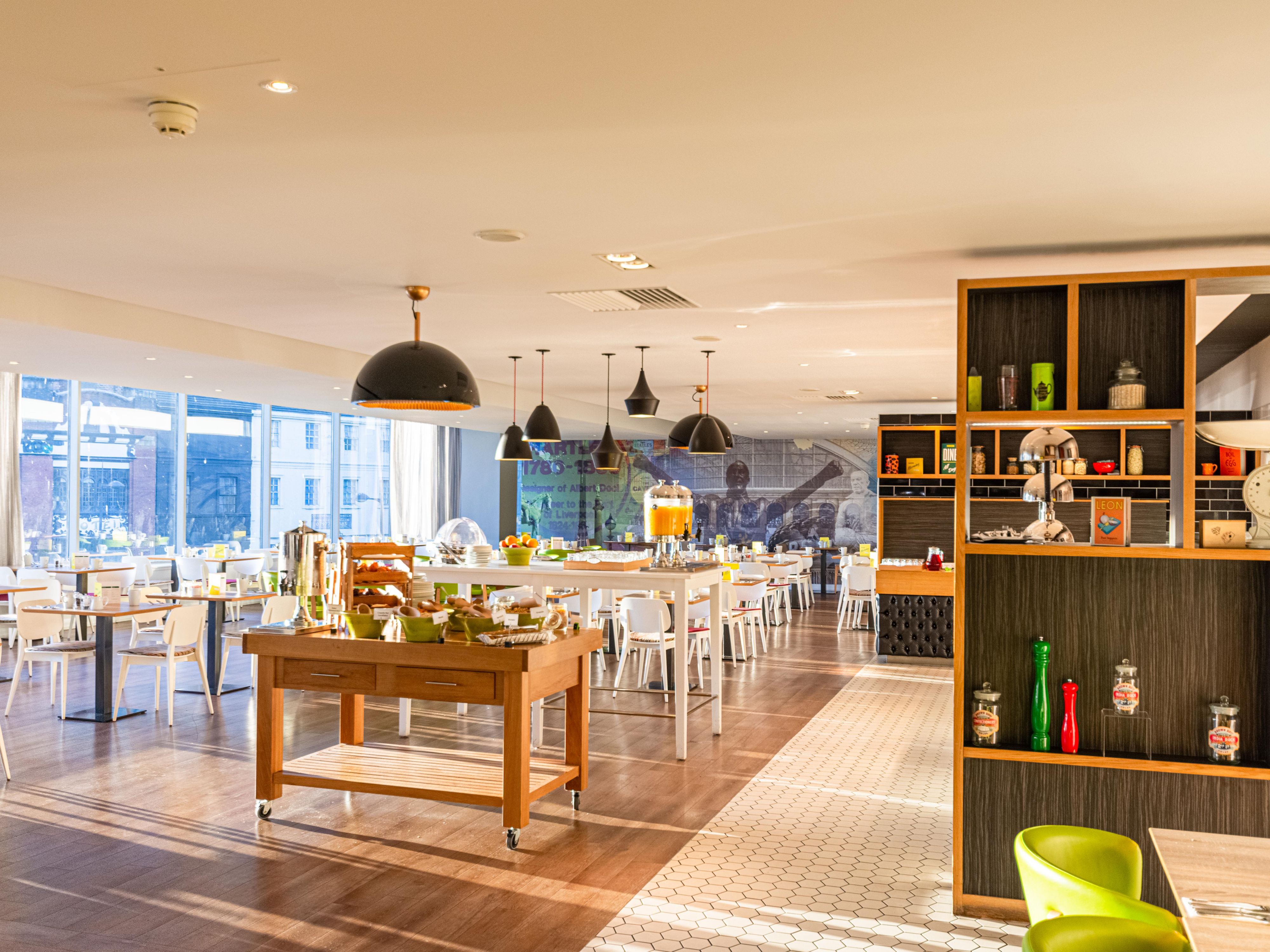 All Day Dining menu served in our View Restaurant and Bar, fantastic views for people watching in St Georges Quarter. Awarded World Heritage status, the area includes World Museum, Walker Art Gallery Central Library plus 3 theatres within 5 mins walk. We proudly serve Starbucks too, so ideal for resting weary legs with a cuppa or glass of wine.    