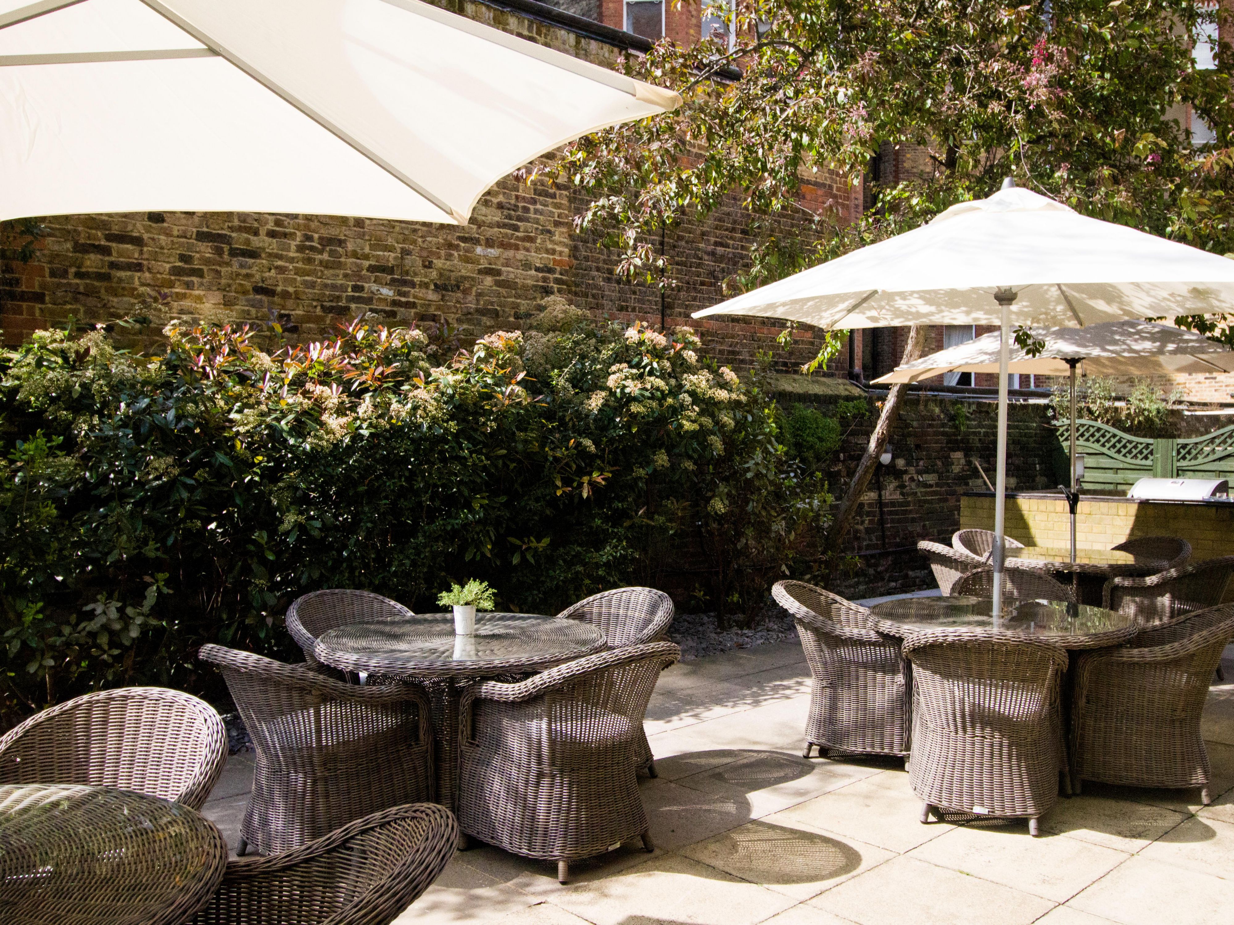 Our hotel has a stunning private garden and features which you will have exclusive access to.