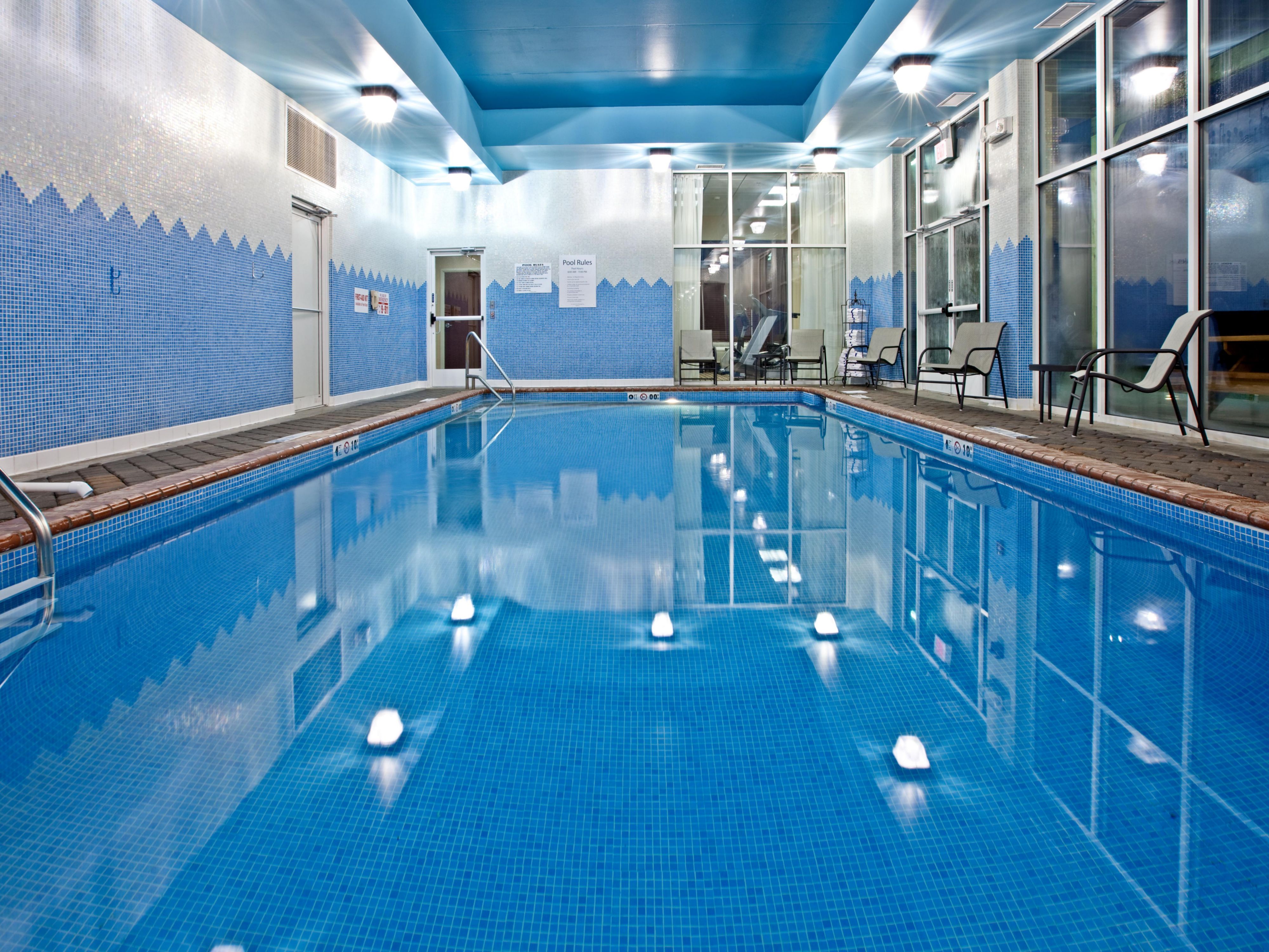 Take a refreshing dip in our heated indoor pool.
