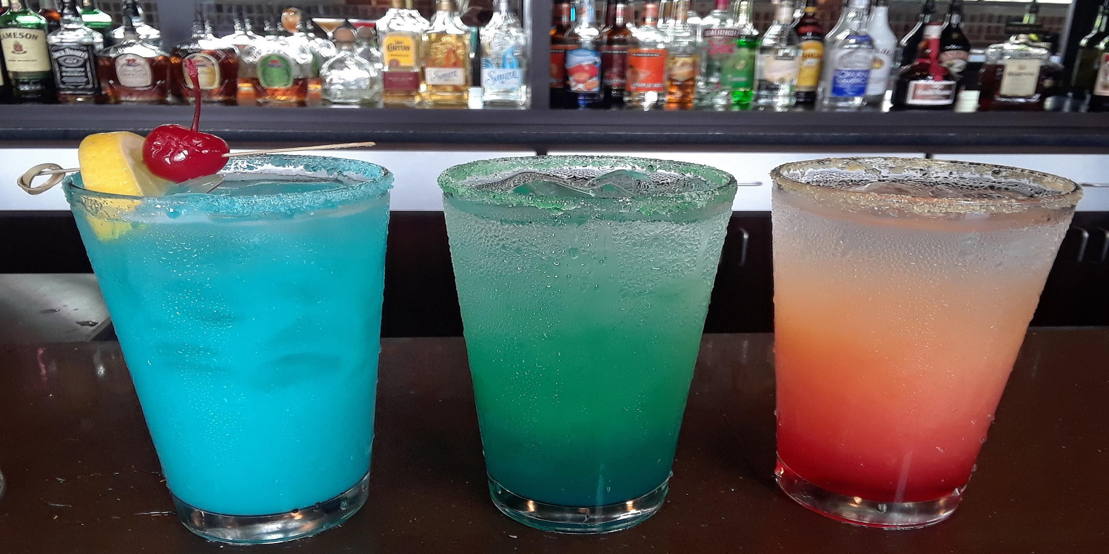 Our Bar offers signature cocktail mixes.