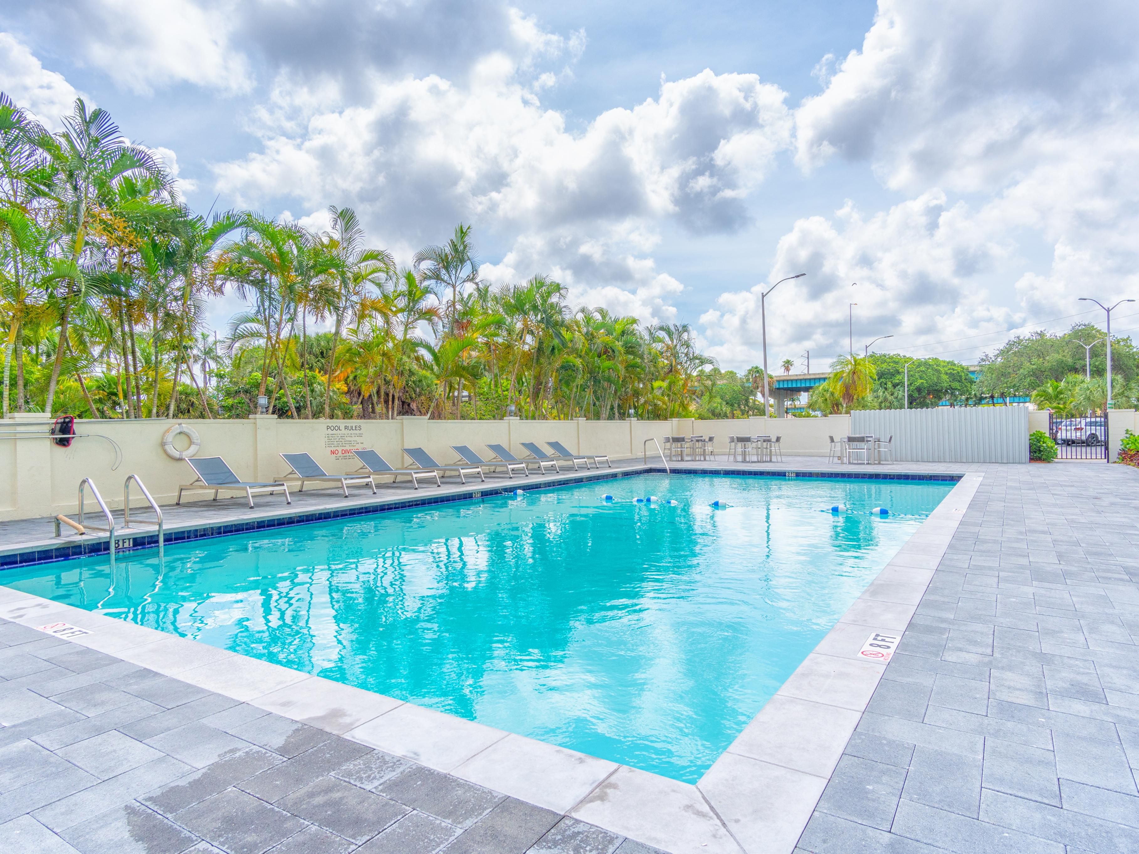 Summer is Here!! Enjoy our relaxing outdoor pool and forget all your worries and just take a good book and enjoy the sun. 