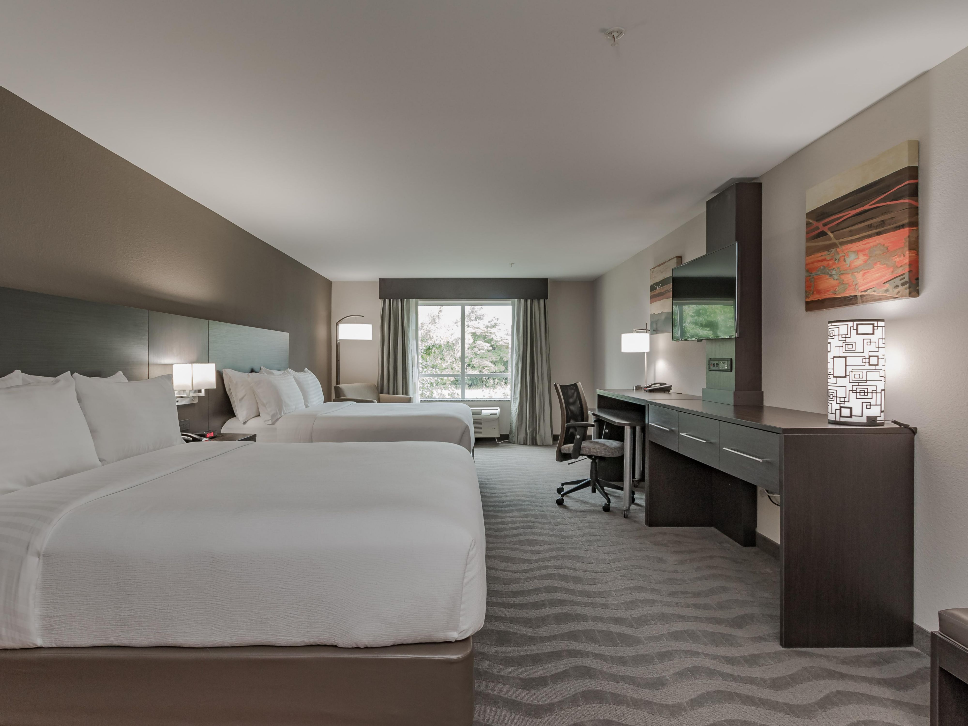 Being one of the newest hotels in the area and right in the middle of Mishawaka/Granger/Elkhart/South Bend! We have a full bar in-house and based on our reviews, the most comfortable beds! Give us a try and we might throw in extra bonus points or a free drink! 
