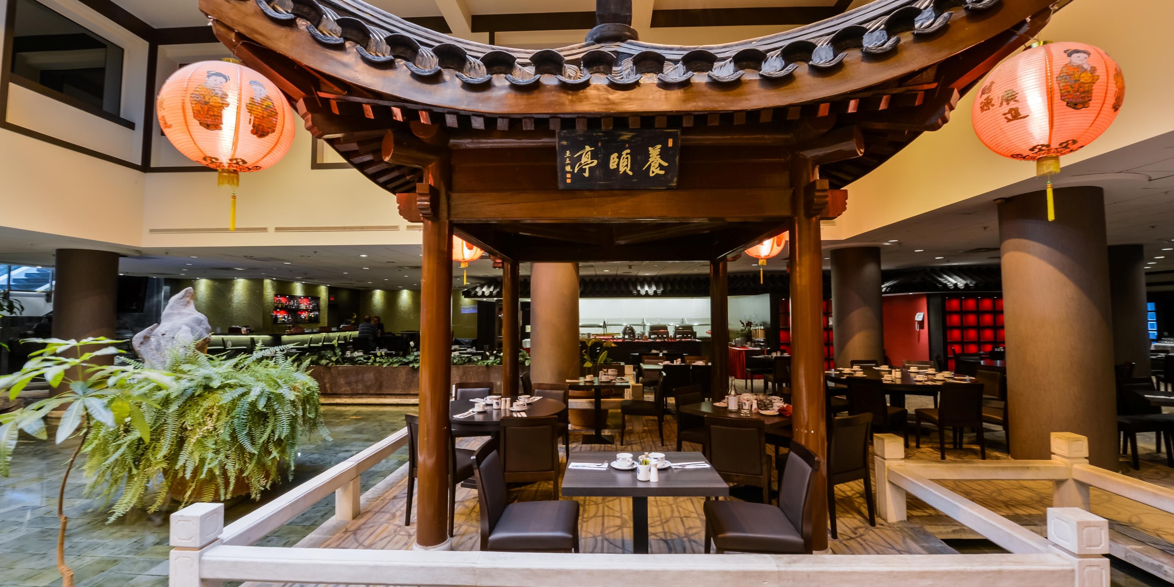 Our zen restaurant is located on the second floor
