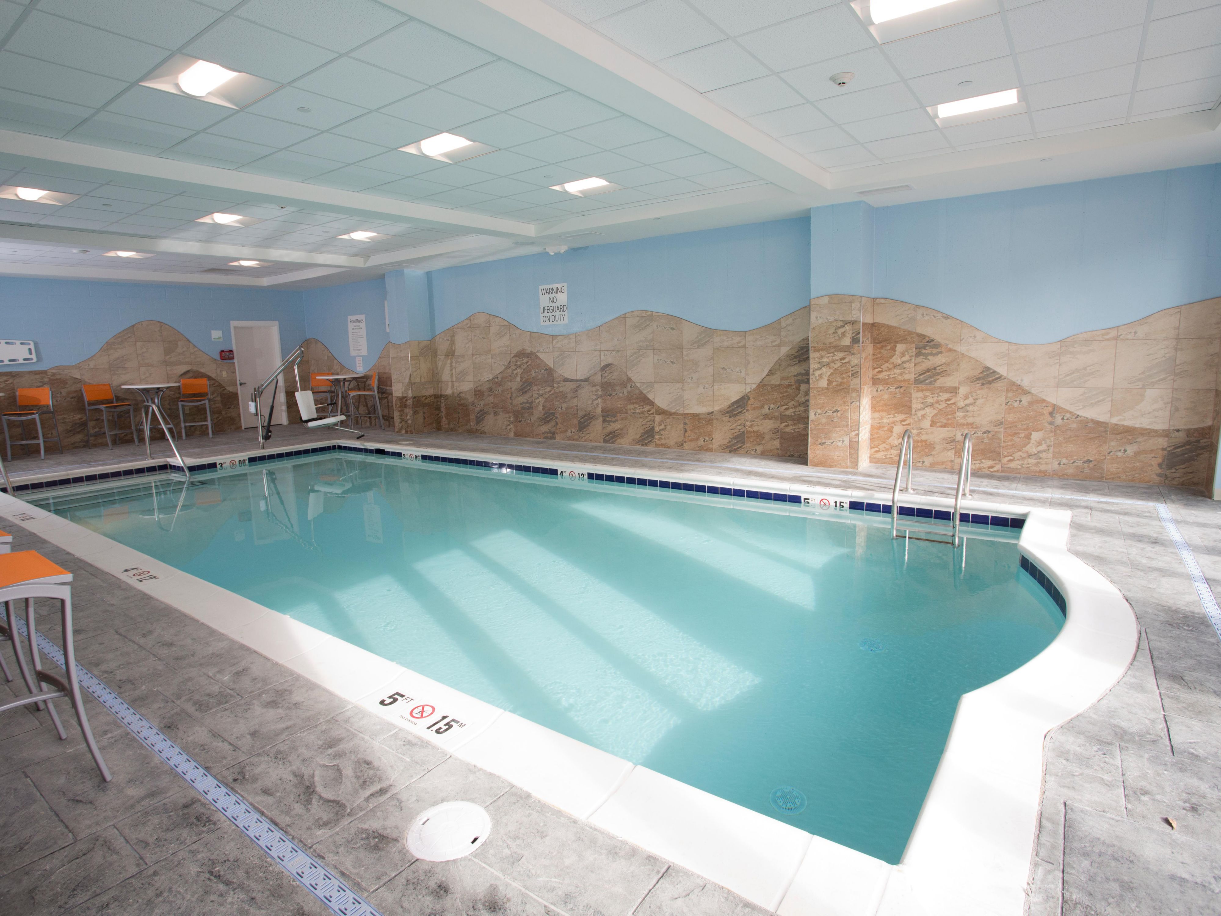 Have a morning or afternoon dip in our indoor pool. 