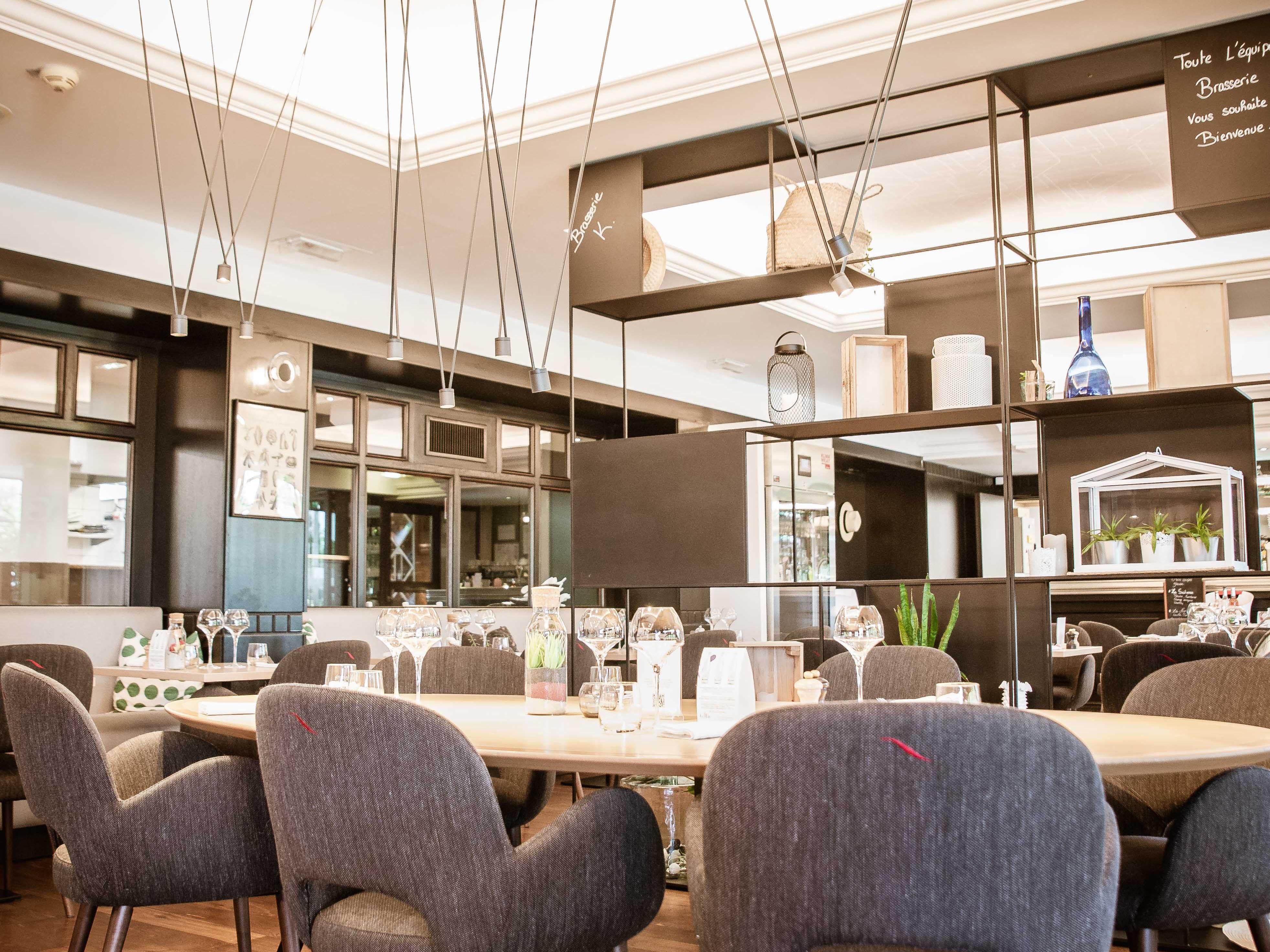 enjoy a nice diner or lunch in our Brasserie during your stay