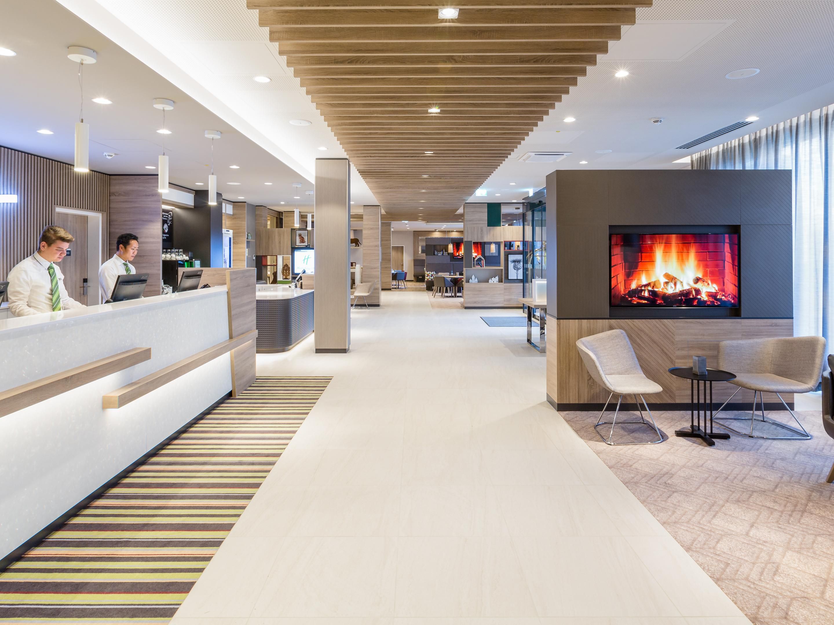 Wireless Internet Available in Rooms, Business Center, Public Areas and Meeting Spaces.
Standard Wireless Internet service is free for all IHG® Rewards Club members