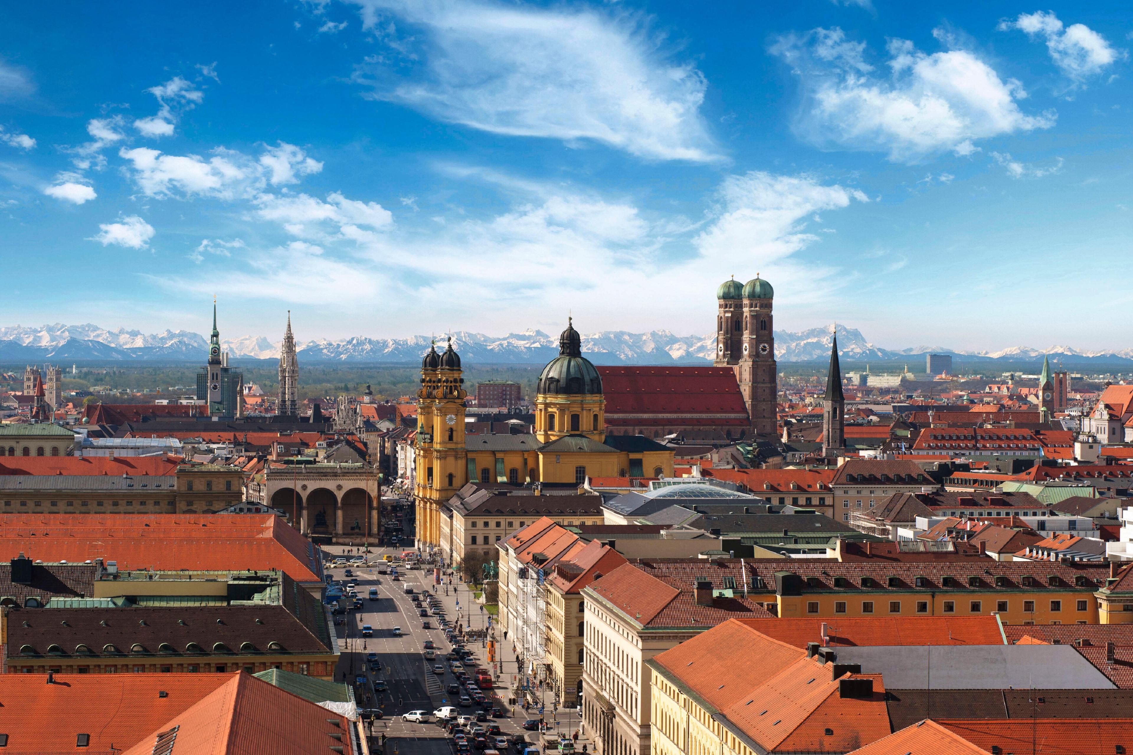 Uitzicht op de stad München