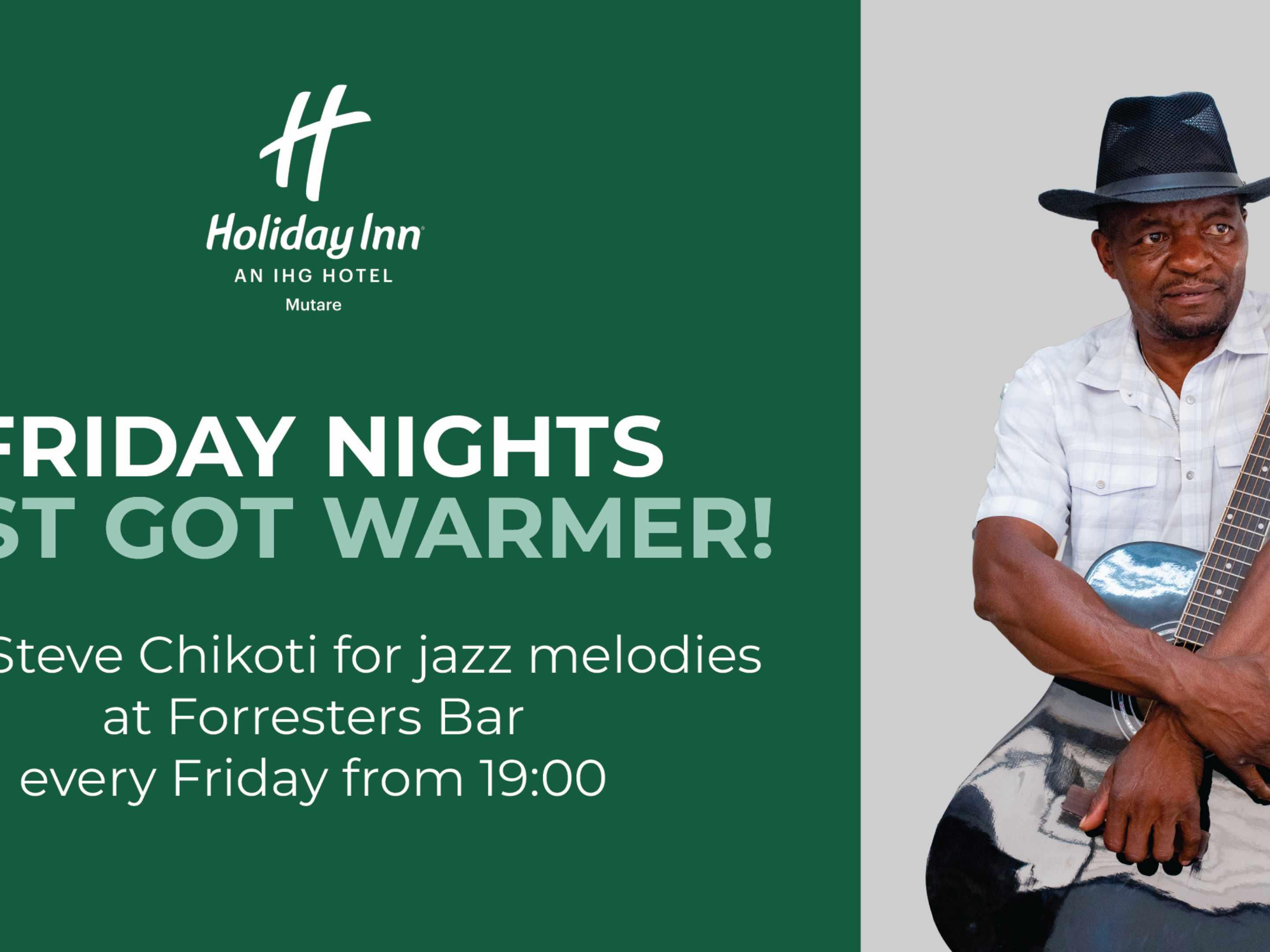 Enjoy live jazz music every Friday 
