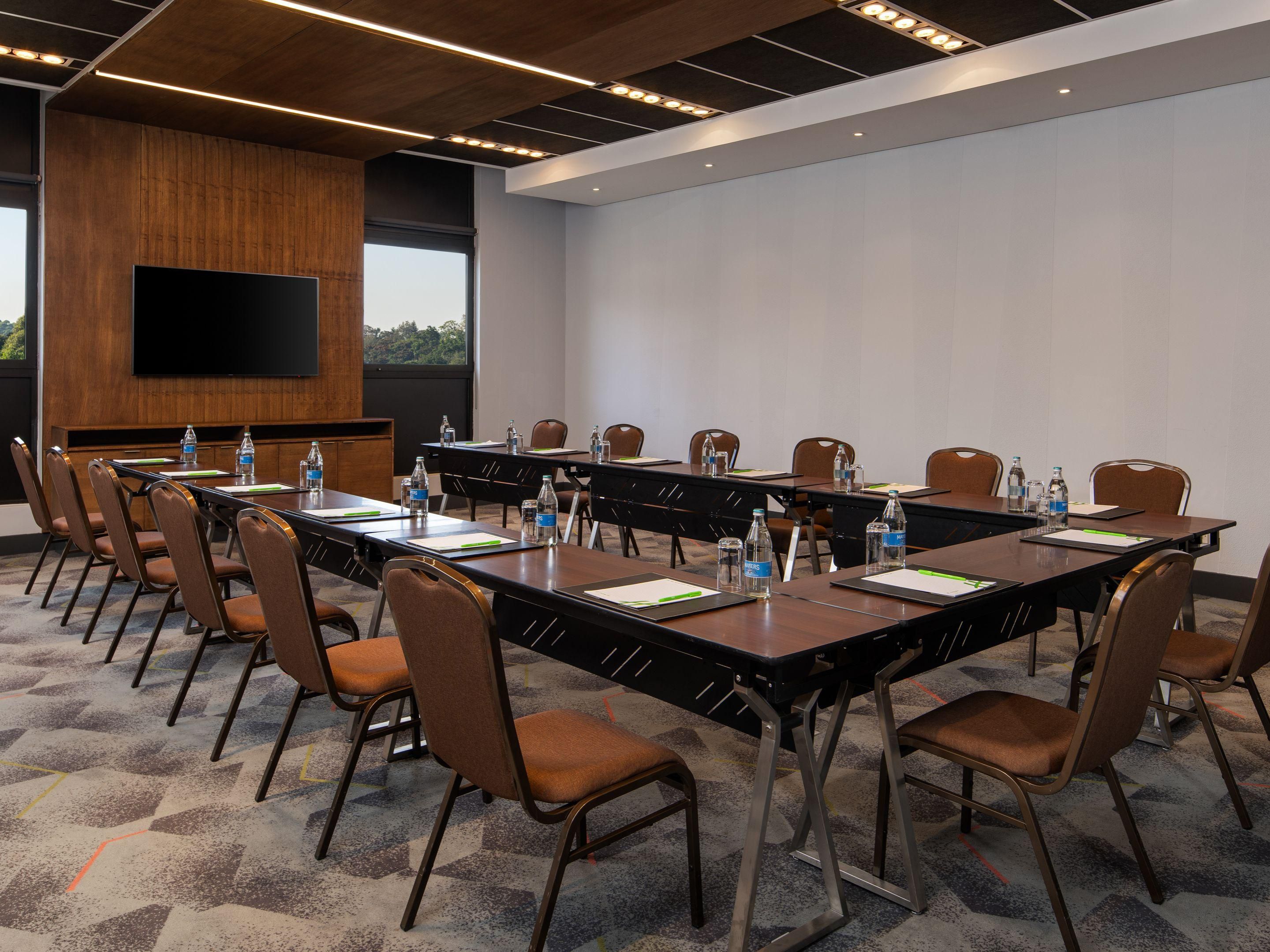 Host your next event in style at the heart of Nairobi. Our diverse meeting rooms can accommodate 6 to 120 guests, perfect for anything from corporate conferences to joyous celebrations. With high-speed internet, state-of-the-art audio-visual equipment, and tailor-made menus, your gathering is sure to shine at our prime meeting rooms in Nairobi.