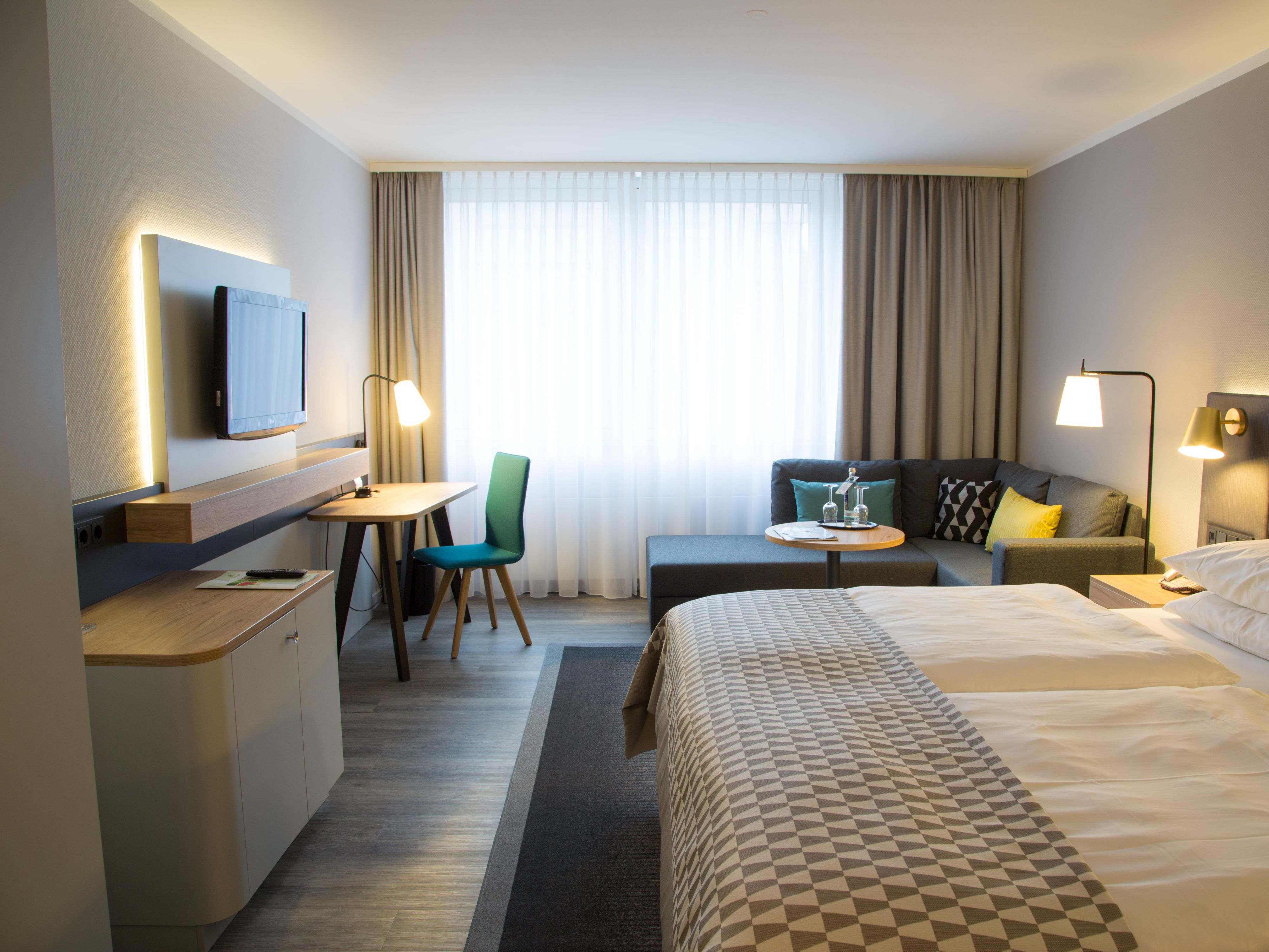 Enjoy the comforts of our modern rooms.
