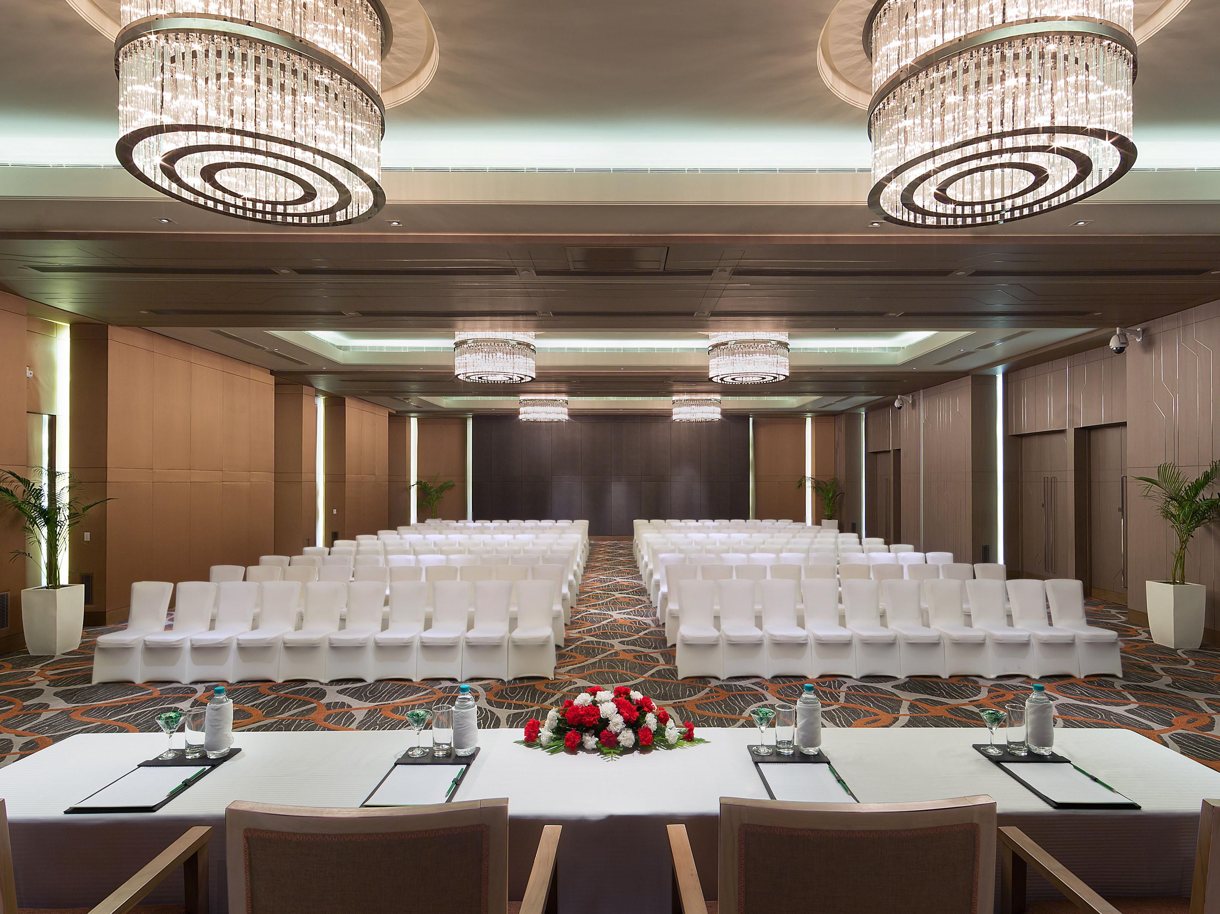 Within easy access of a five-minute drive from Indira Gandhi International Airport and a short 15-minute drive from the corporate hub of Gurugram and South Delhi. The 8000 square feet of flexible meeting space is ideal for hosting up to 400 Guests. For more information, please call us at +91 8130496070.