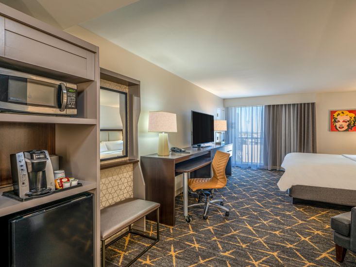 Relax in our spacious king bed guest room.