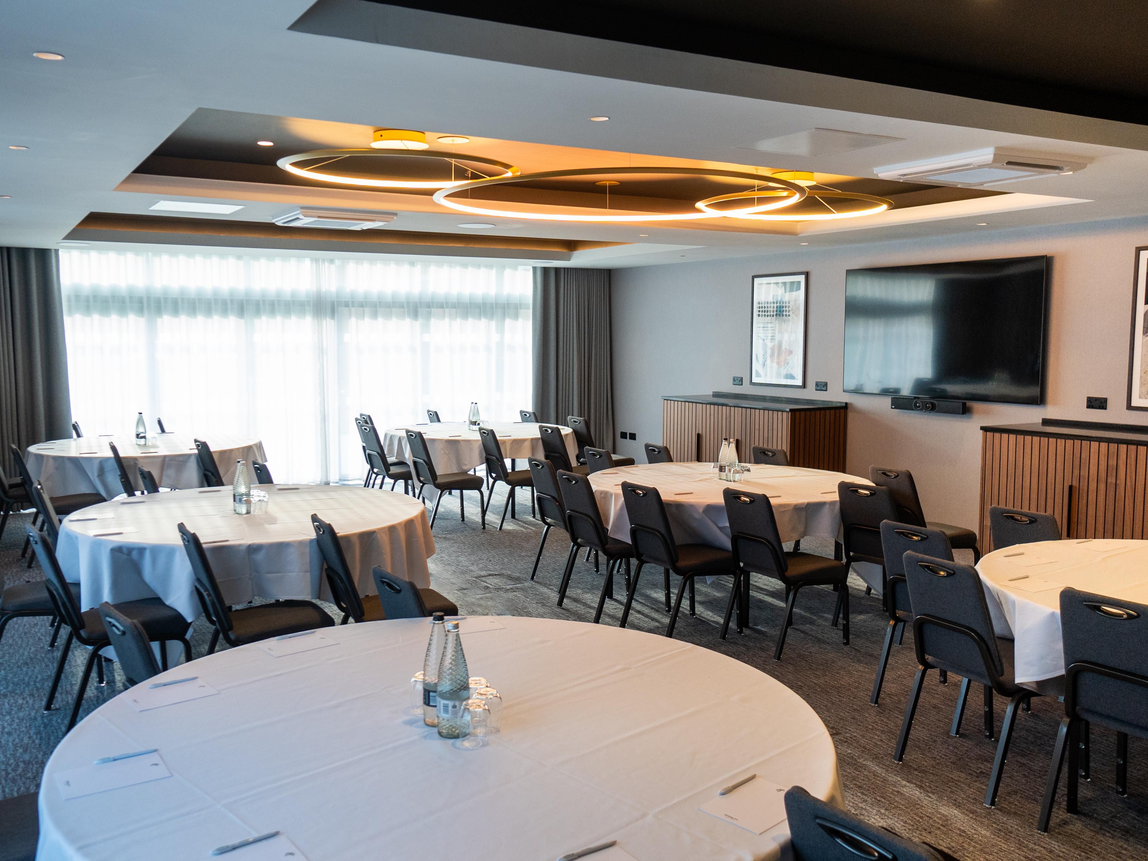 The jewel in our crown is the brand-new Marina Suite, capable of accommodating up to 60 guests in a cabaret-style arrangement. This spacious venue is designed for both comfort and style, offering a dynamic setting for events of all kinds. Equipped with state-of-the-art amenities, the Marina Suite ensures a seamless blend of technology and elegance.