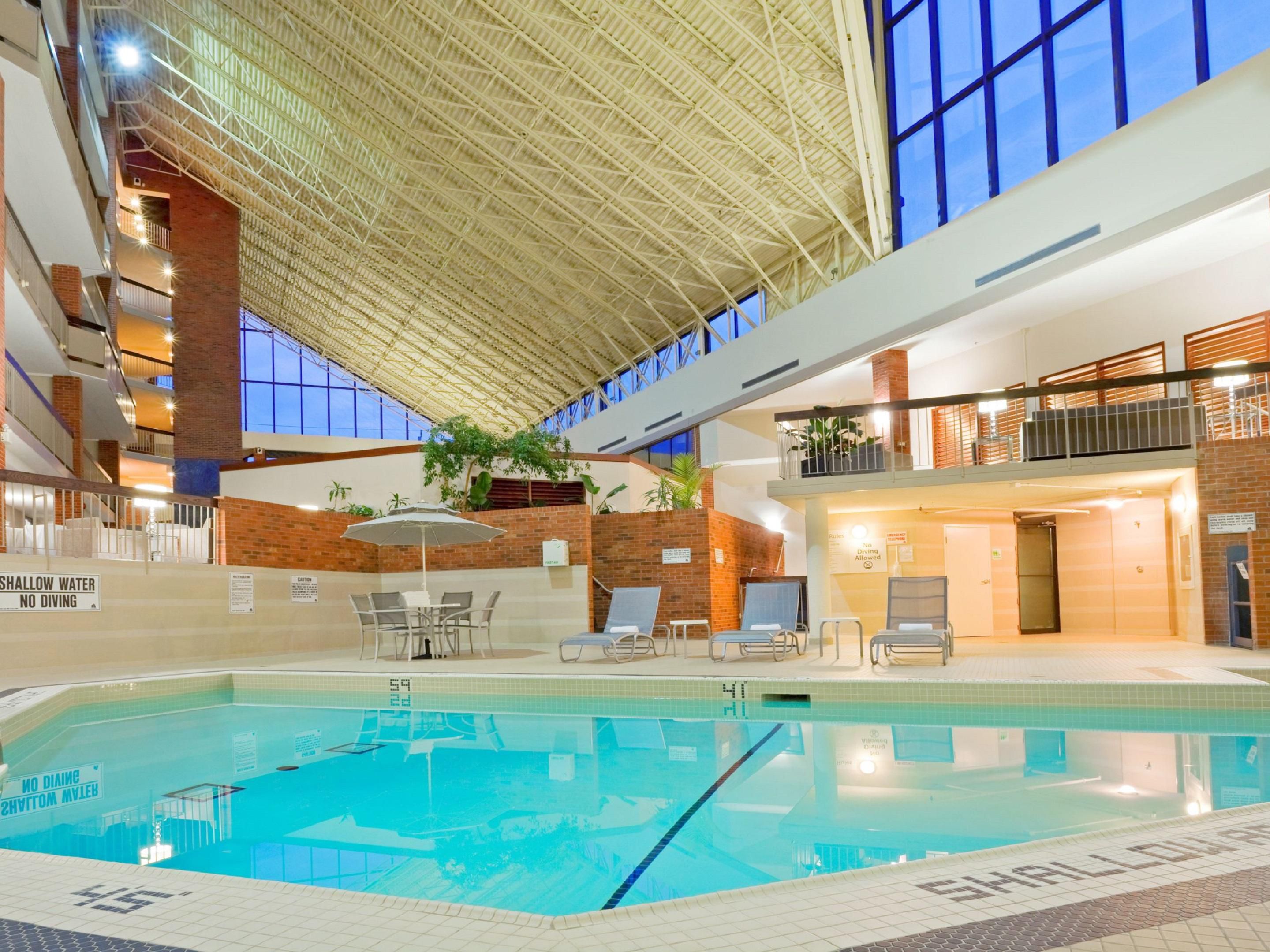 Make a splash in the pool when you stay with us. The pool is open from 9 am to 9 pm.
