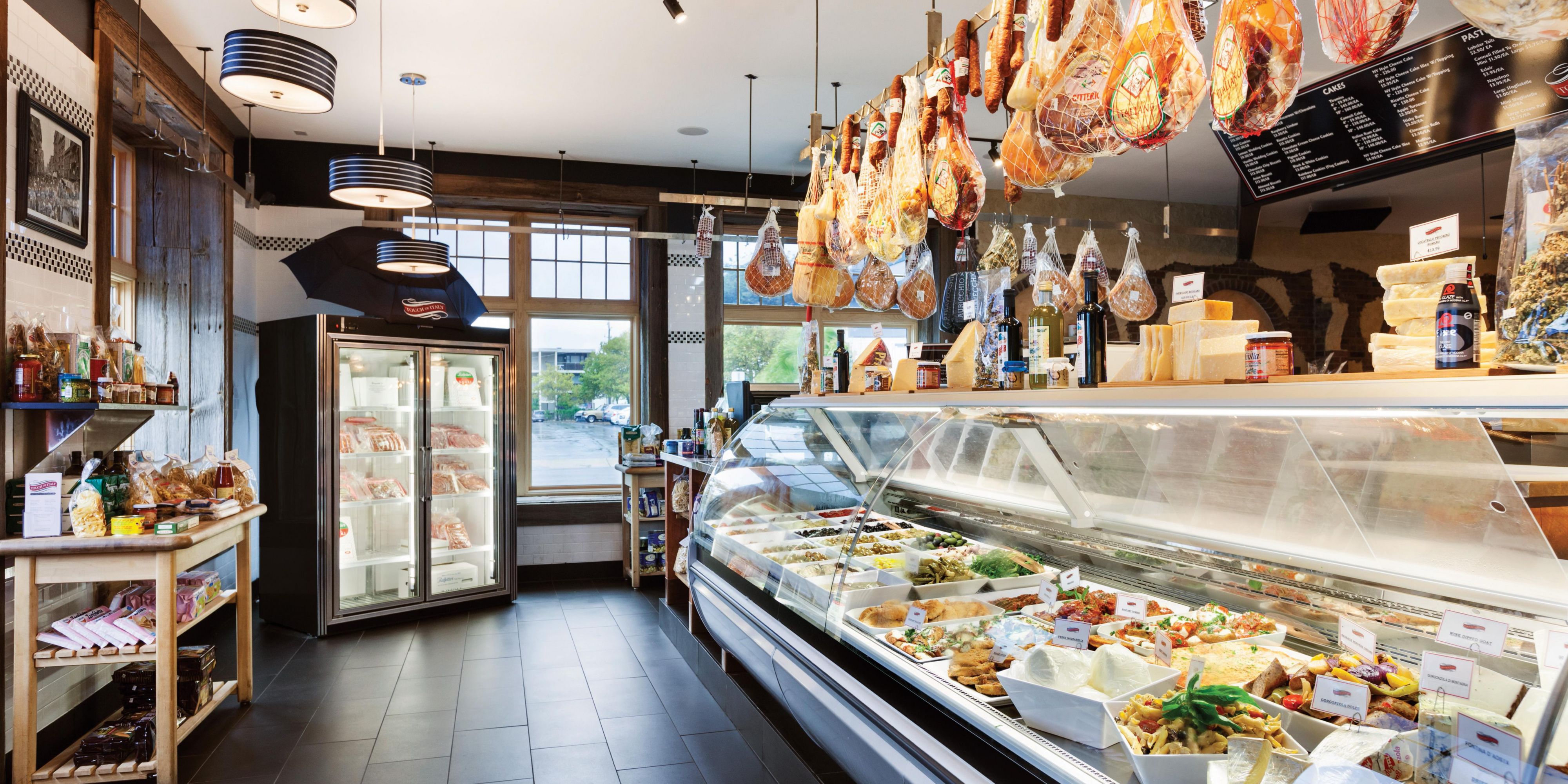 Touch of Italy's full service deli. Meats, cheeses and other items