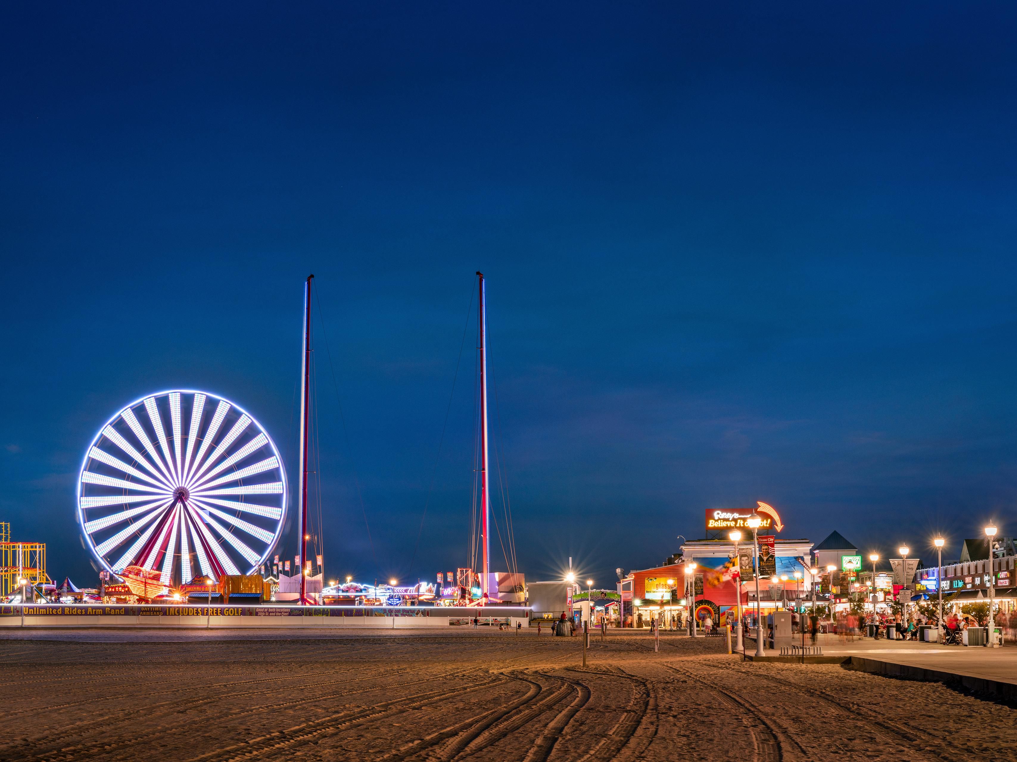 The Famous Ocean City Boardwalk is only a short drive away. Or take the Ocean City Beach Bus, operating 24 hours in season.  