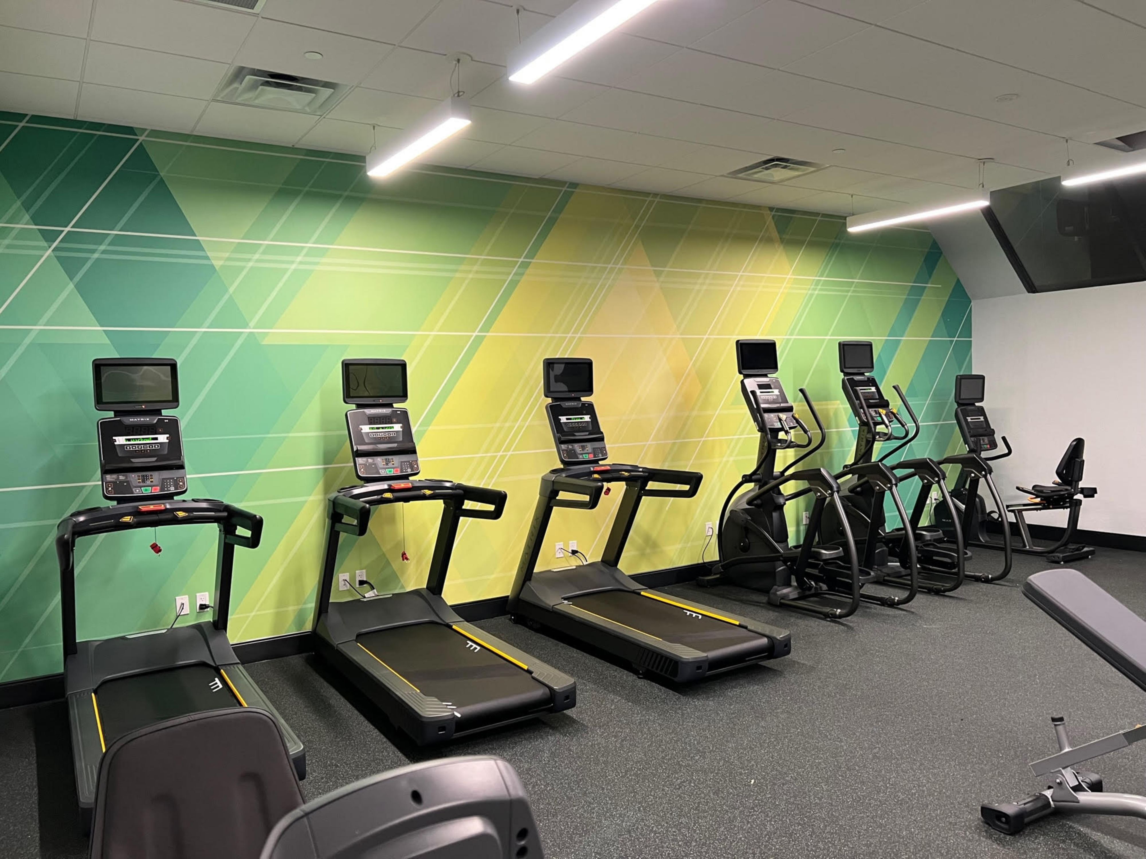 Fitness center with cardio equipment