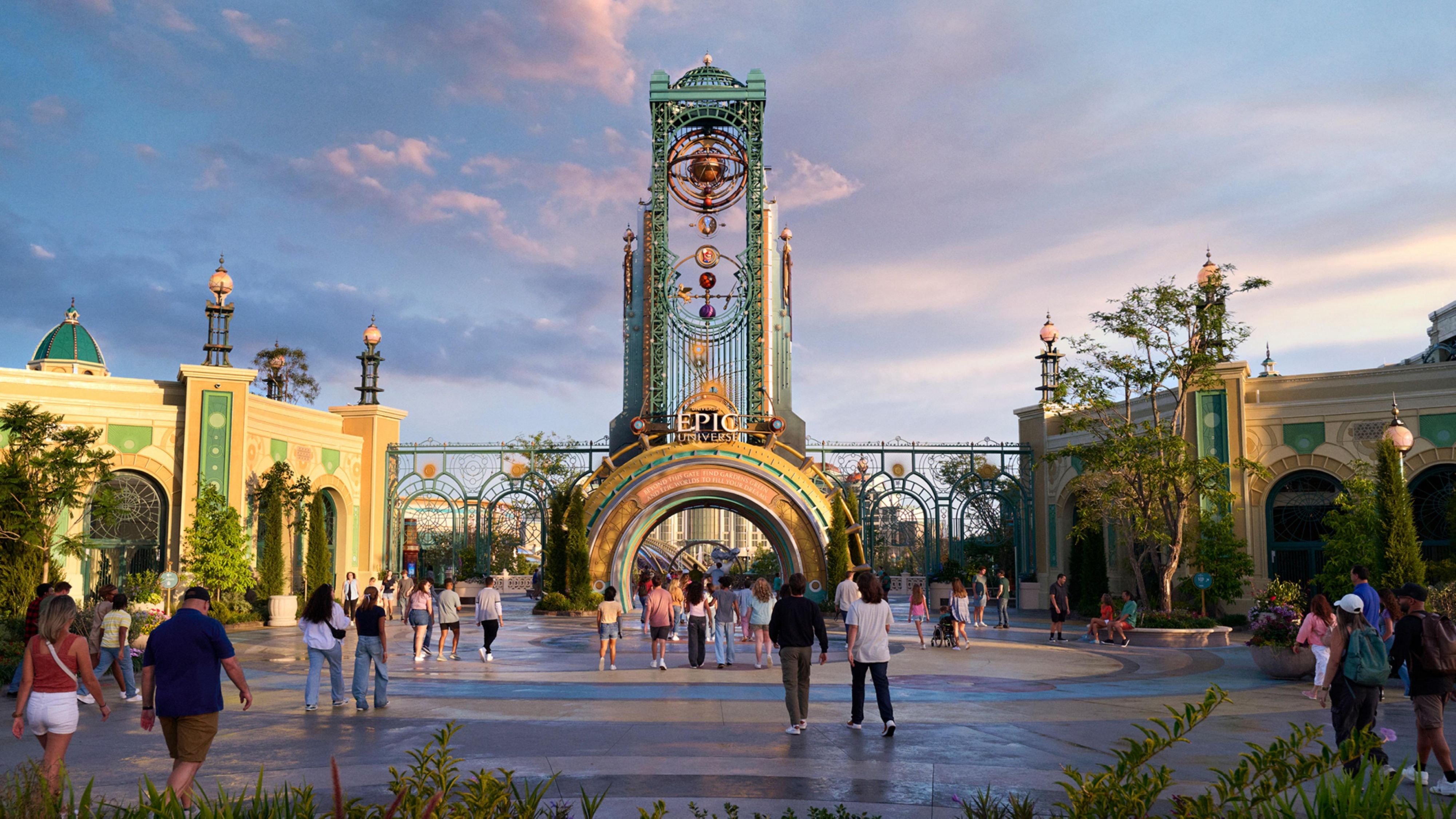 Crowd at Universal Epic Universe